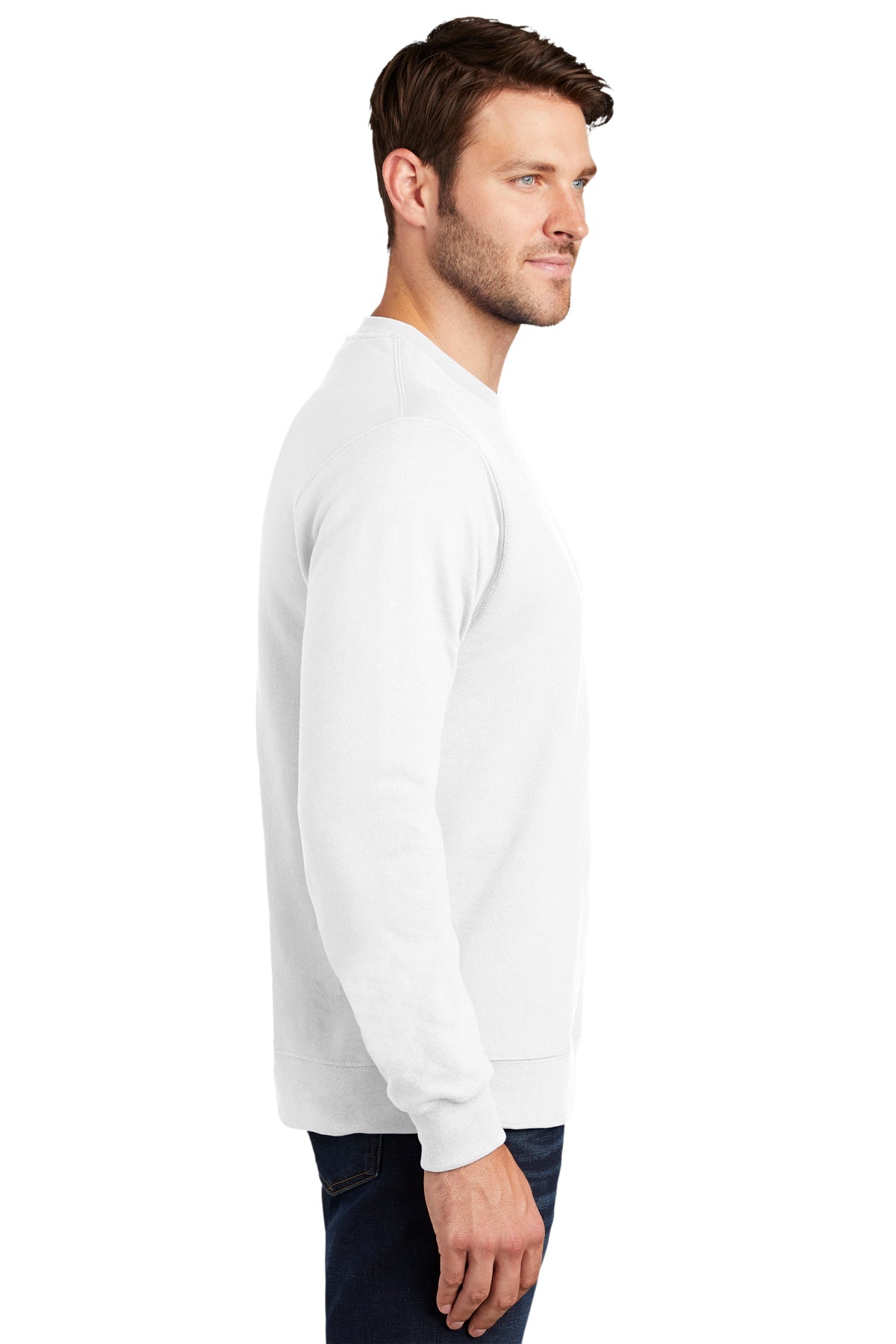 port & company_pc850 _white_company_logo_sweatshirts