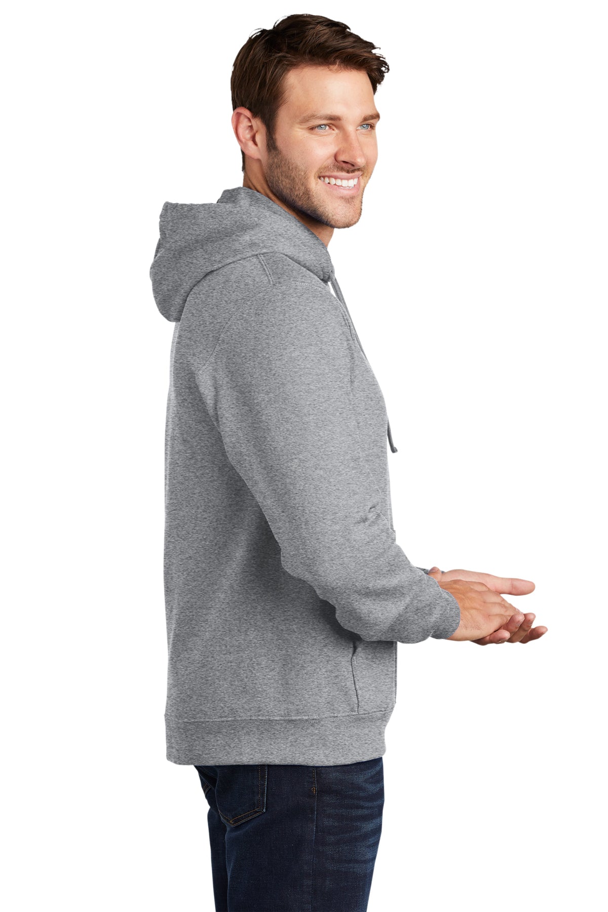 port & company_pc850h _athletic heather_company_logo_sweatshirts