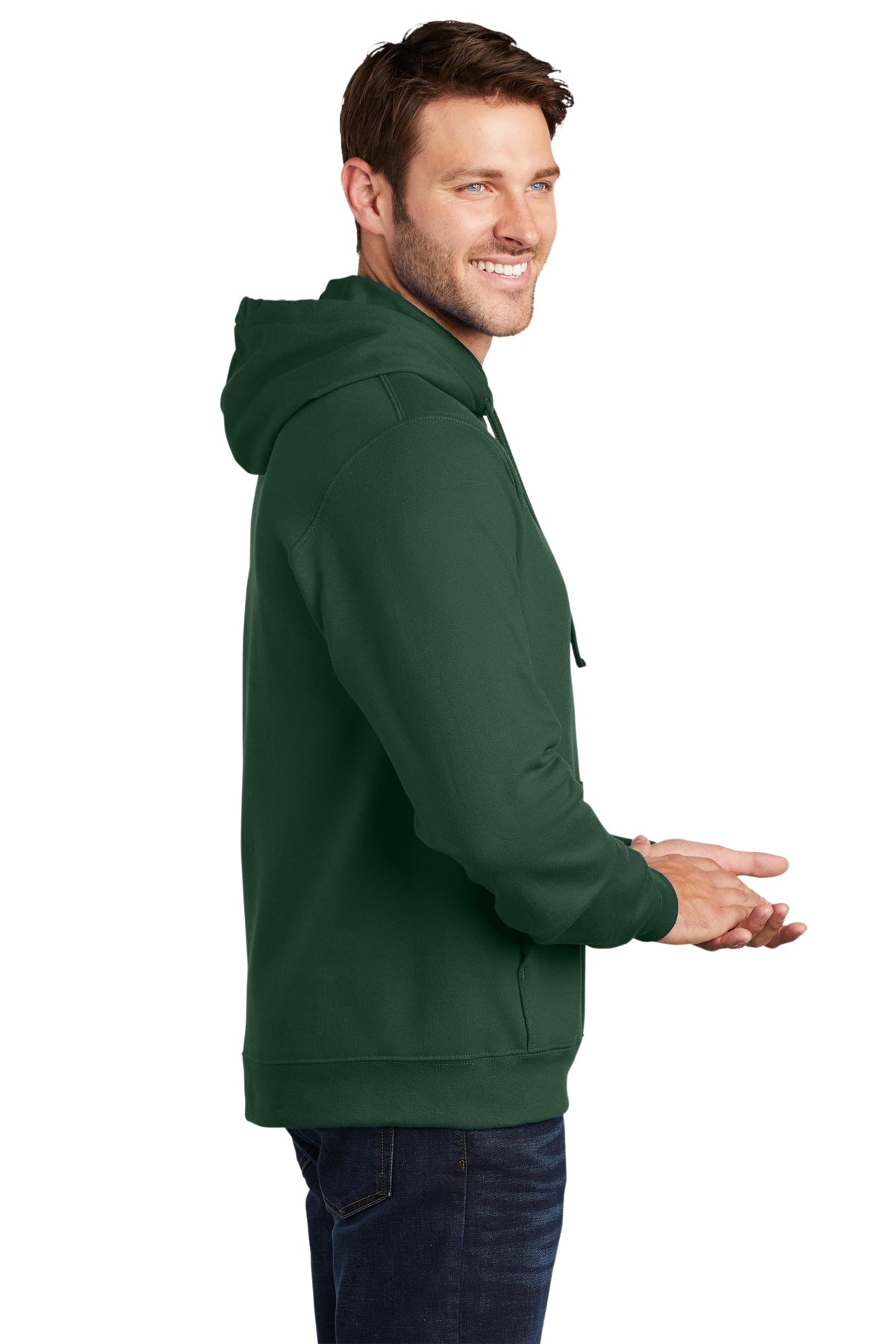 port & company_pc850h _forest green_company_logo_sweatshirts