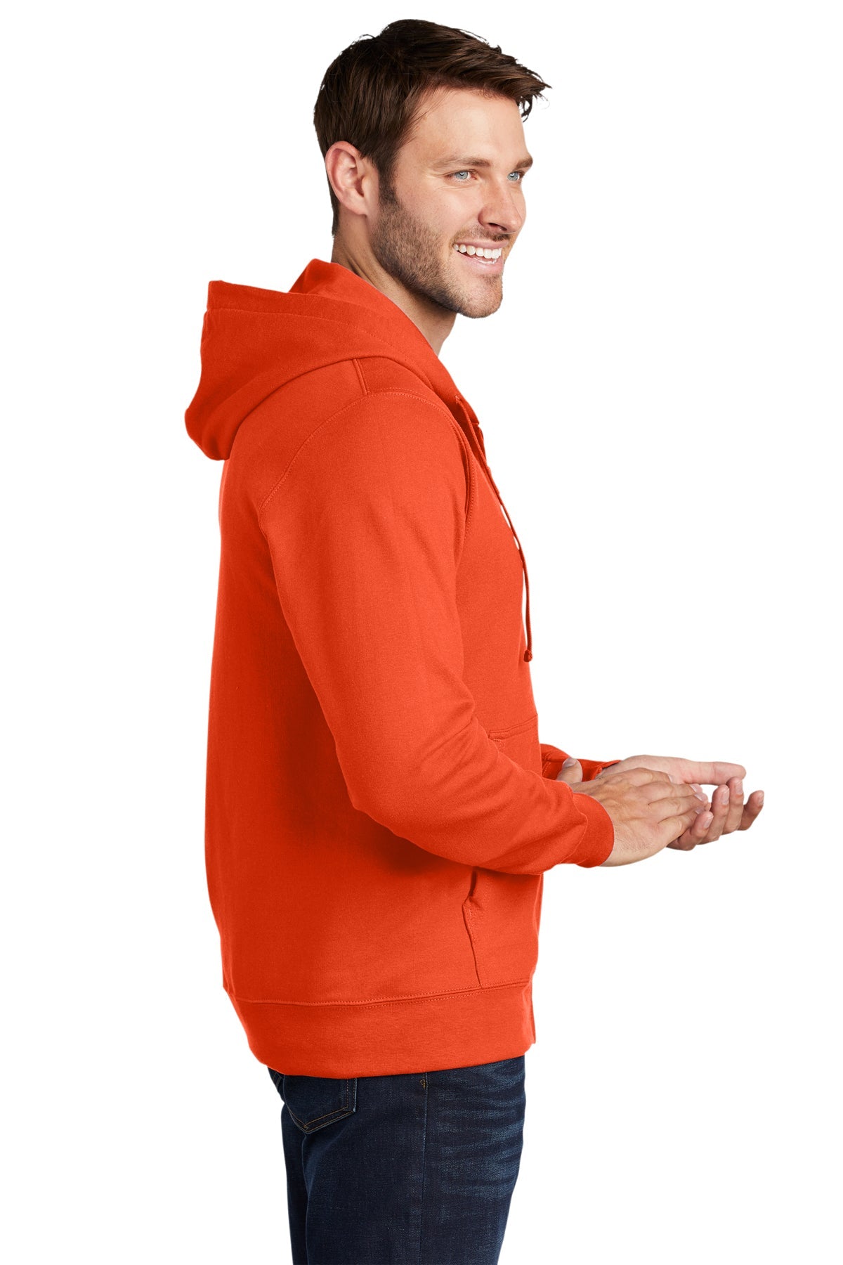 port & company_pc850zh _orange_company_logo_sweatshirts