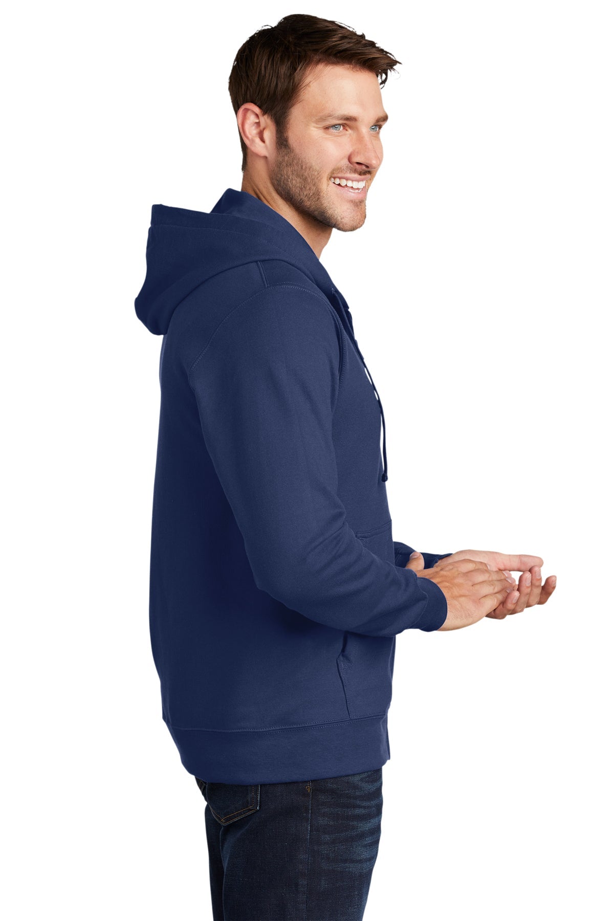 Port & Company Fan Favorite Fleece Branded Zip Hoodies, Team Navy [Skurka Aerospace, Inc.]
