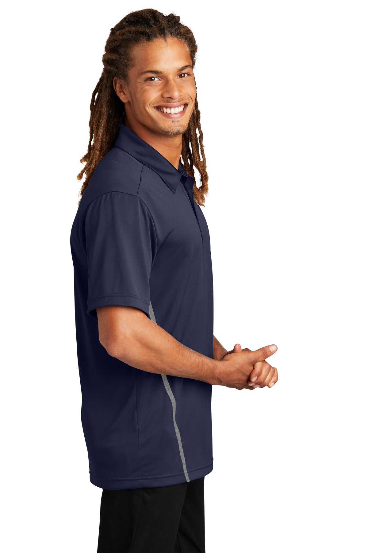 sport-tek_st620 _true navy/ heather grey_company_logo_polos