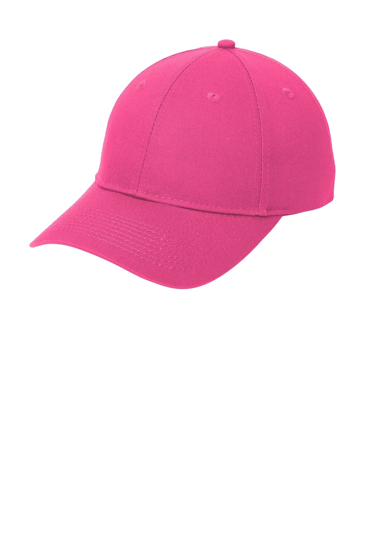 Port Authority Six Panel Twill Custom Caps, Neon Pink