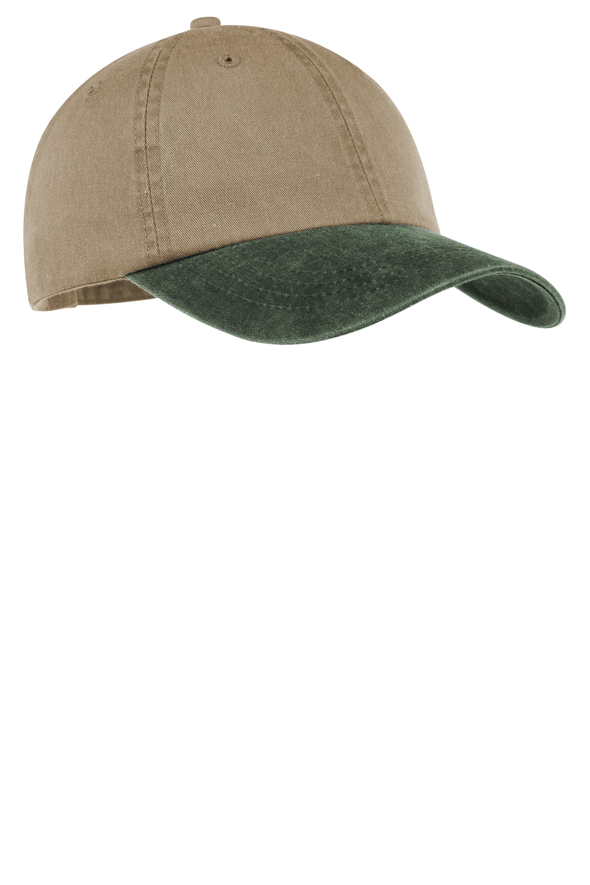 Port Authority Pigment Dyed Custom Caps, Khaki/Hunter