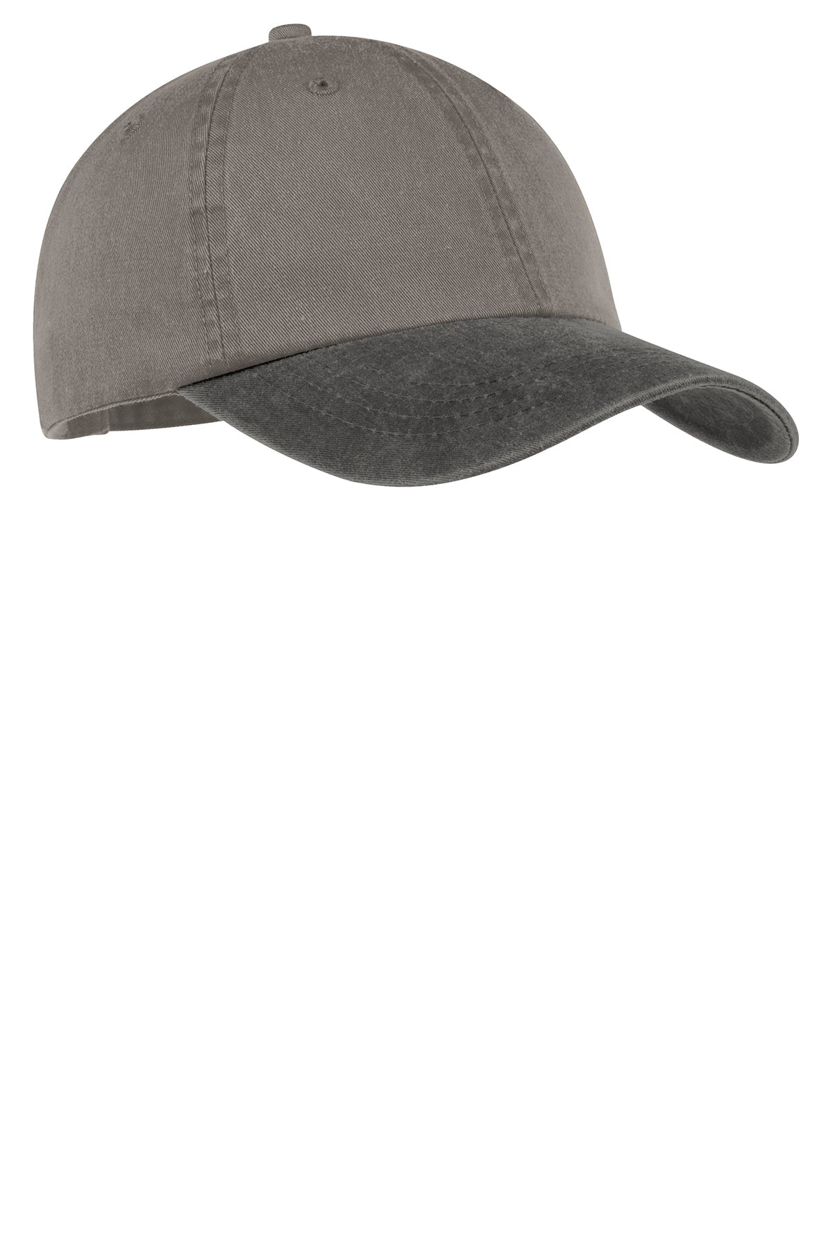 Port Authority Pigment Dyed Customized Caps, Pebble/ Black