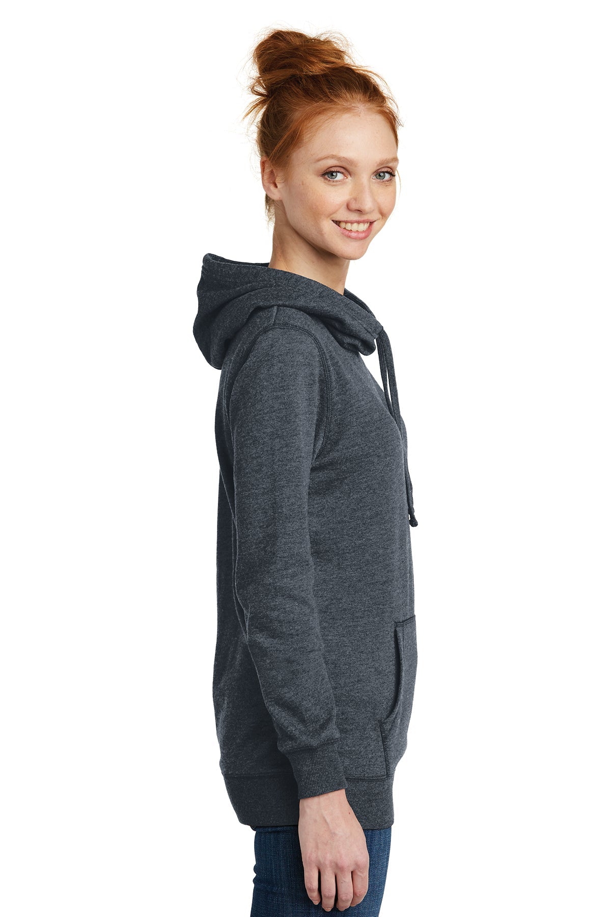 district made_dm493 _heathered navy_company_logo_sweatshirts