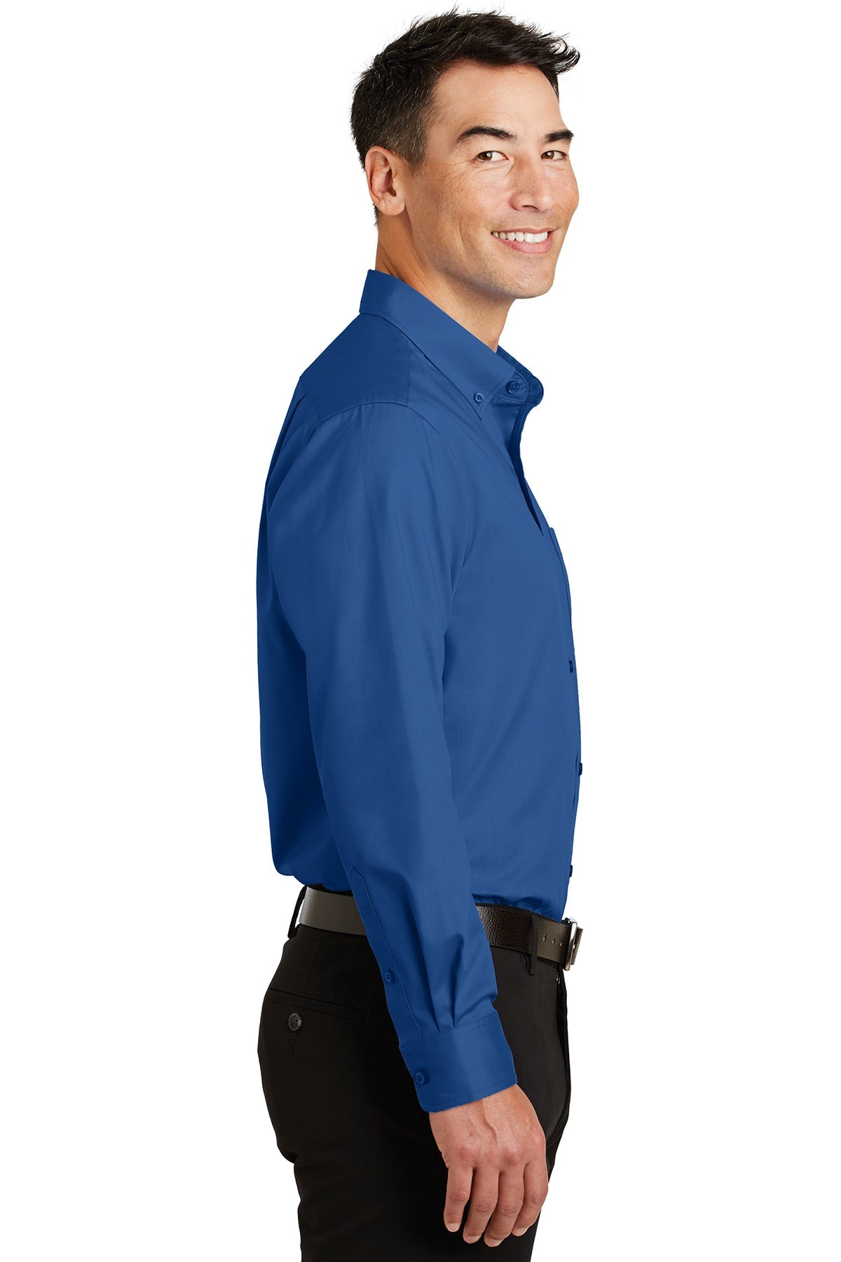 port authority_ts663 _true blue_company_logo_button downs