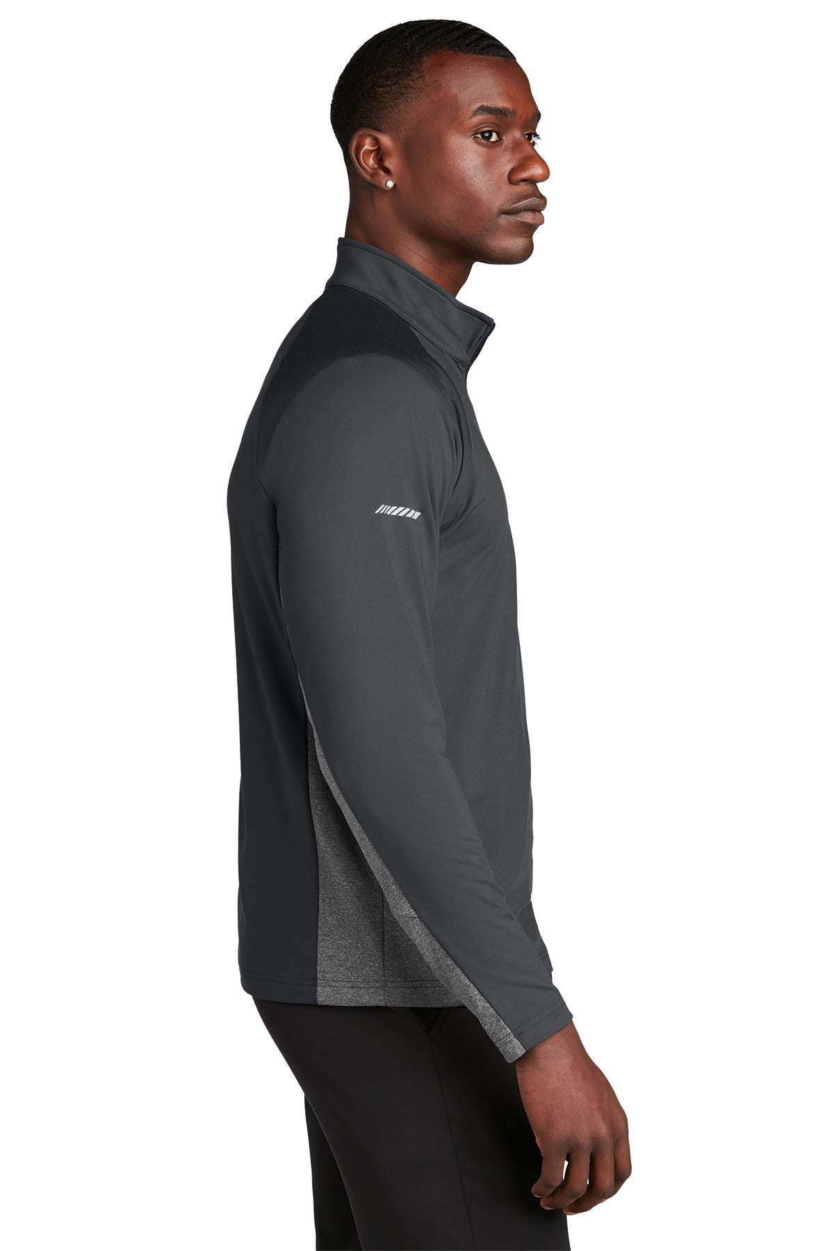 sport-tek_st854 _charcoal grey/ charcoal grey heather_company_logo_sweatshirts