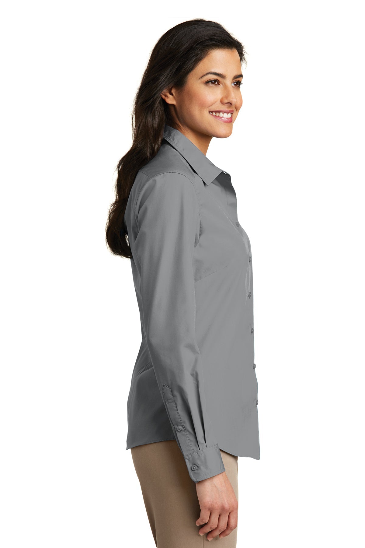 port authority_lw100 _gusty grey_company_logo_button downs