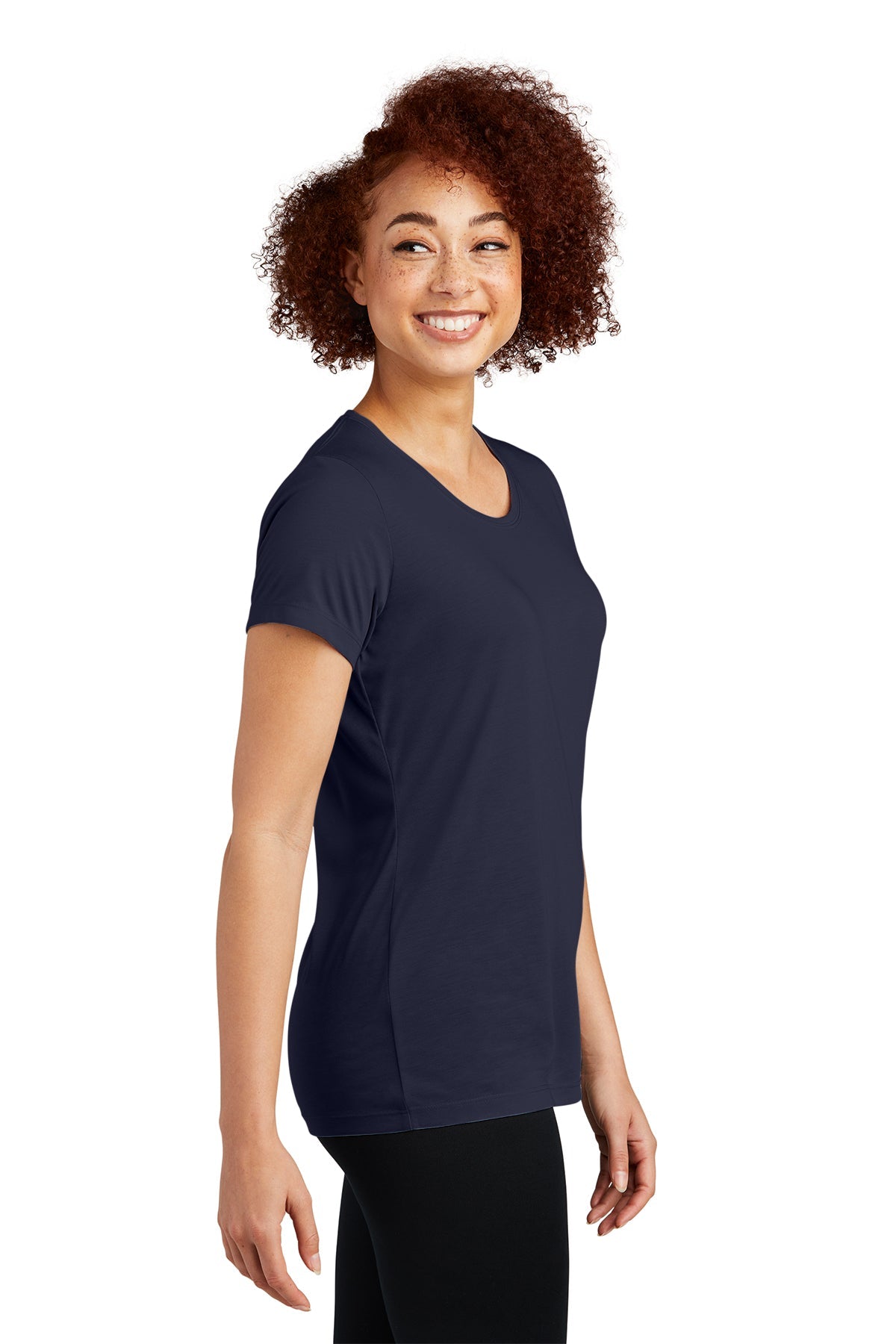 Sport-Tek Ladies PosiCharge Competitor Cotton Touch Scoop Neck Tee