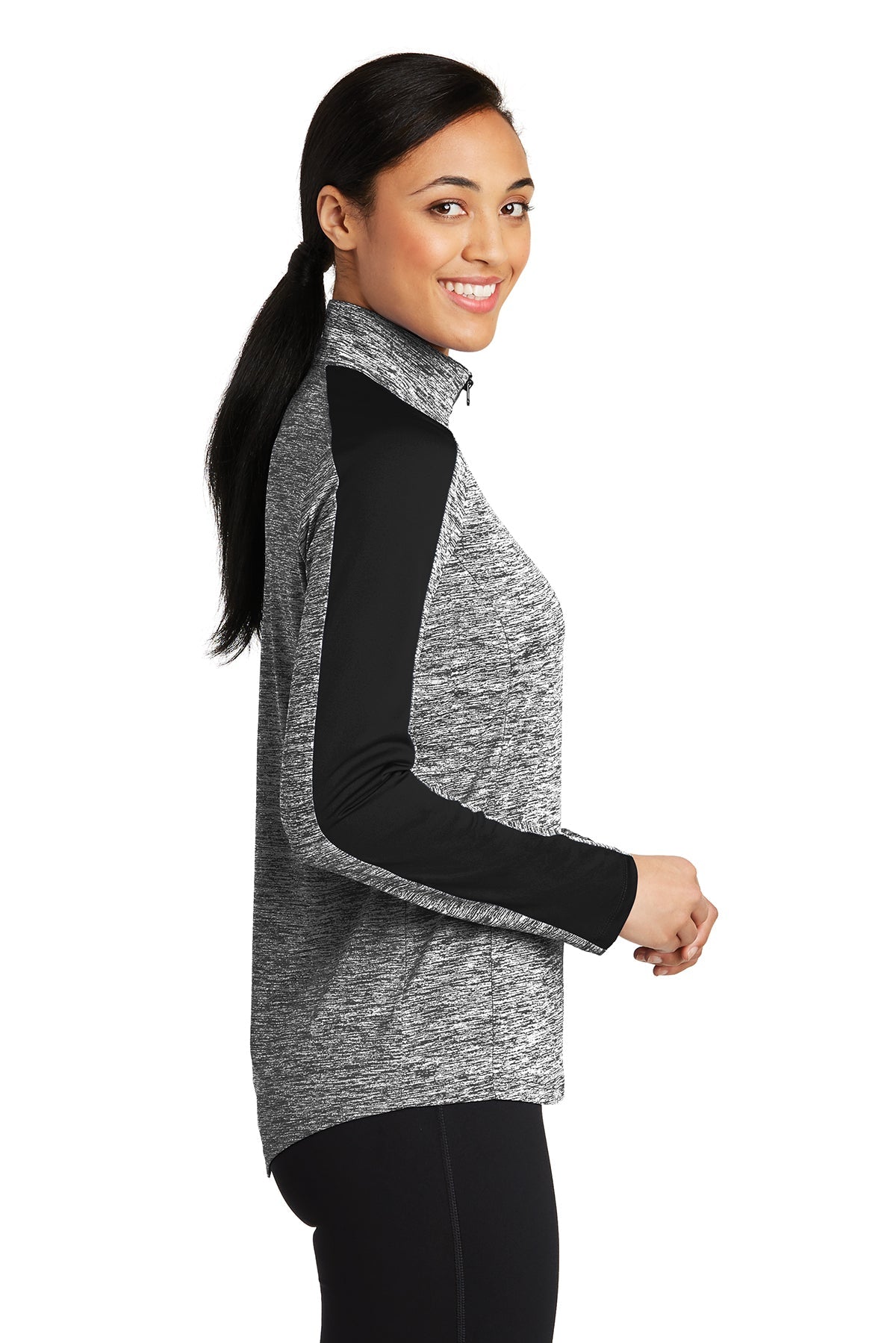 sport-tek_lst397 _black electric/ black_company_logo_sweatshirts