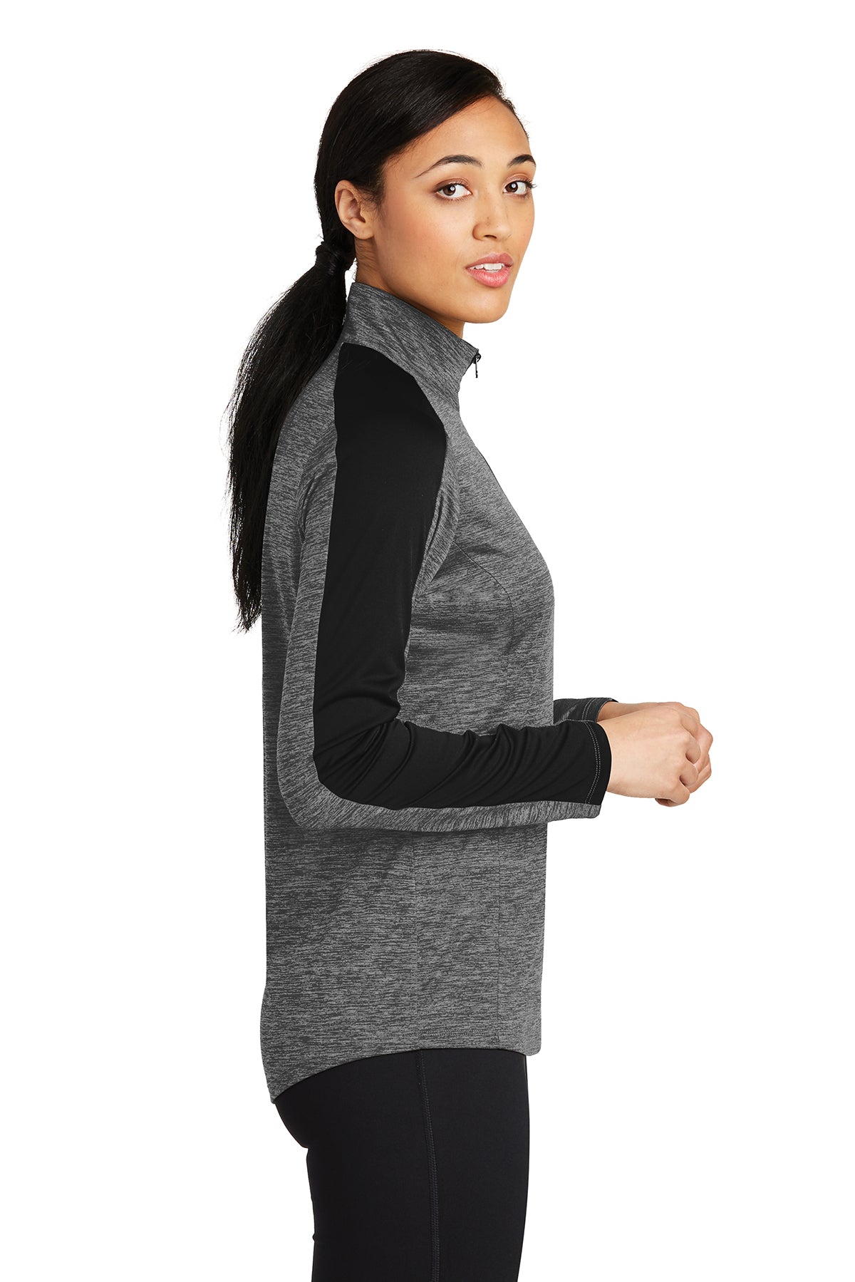 sport-tek_lst397 _grey-black electric/ black_company_logo_sweatshirts