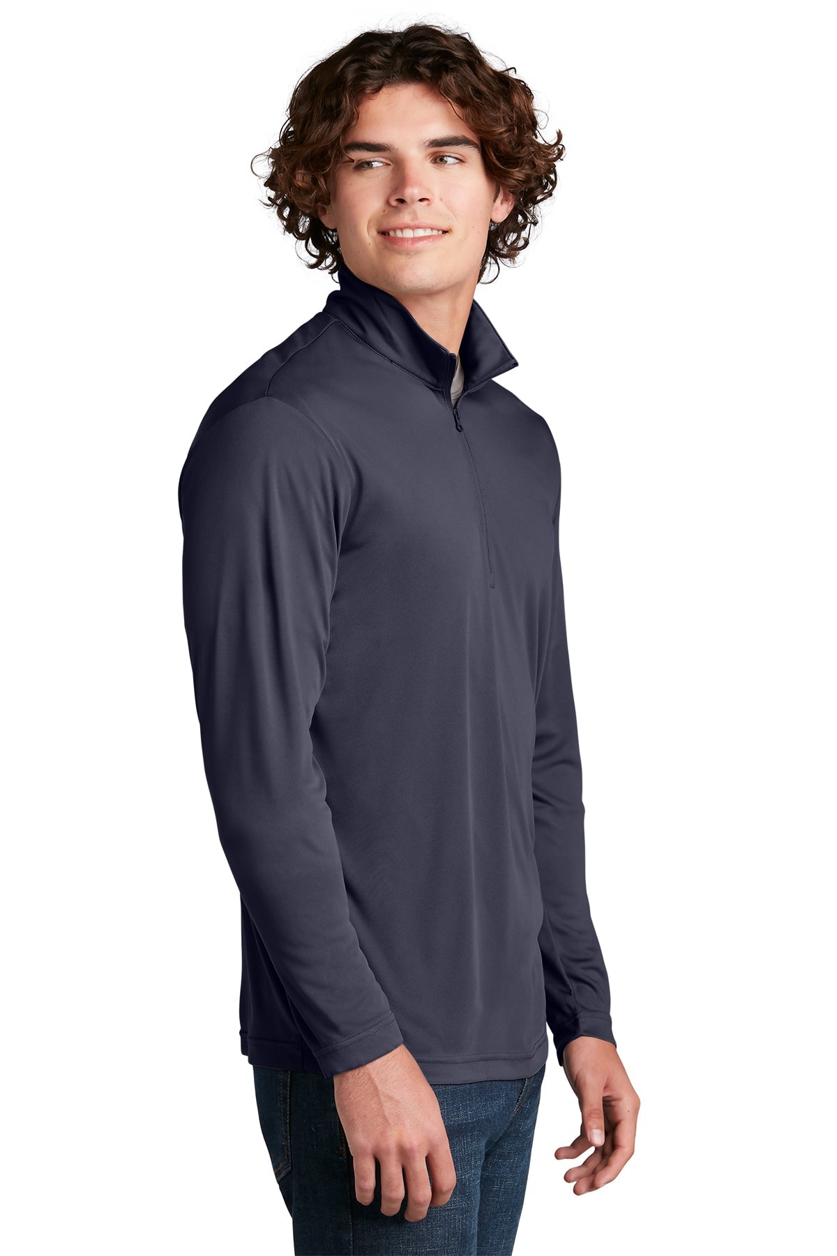 sport-tek_st357 _true navy_company_logo_sweatshirts