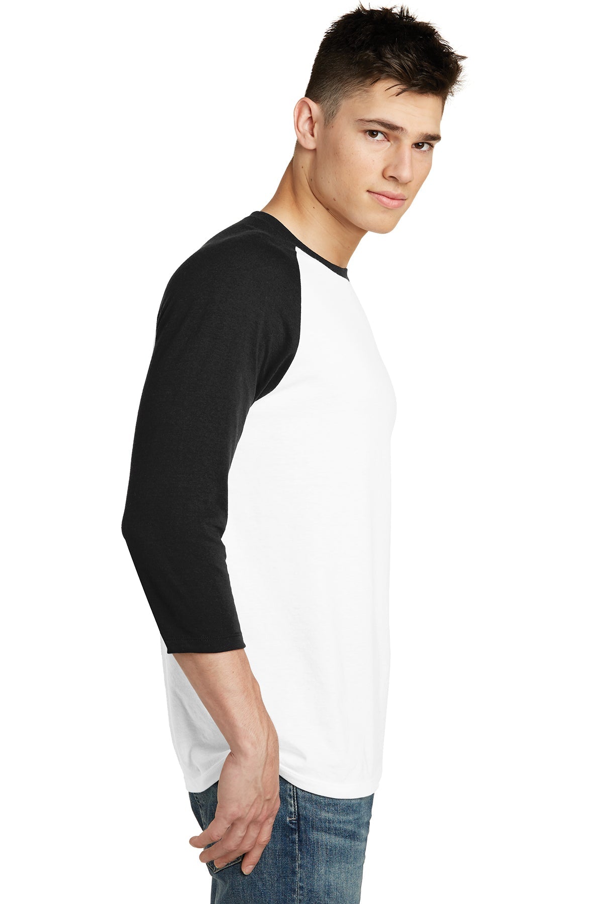 District Young Mens Very Important Tee 3/4-Sleeve Raglan
