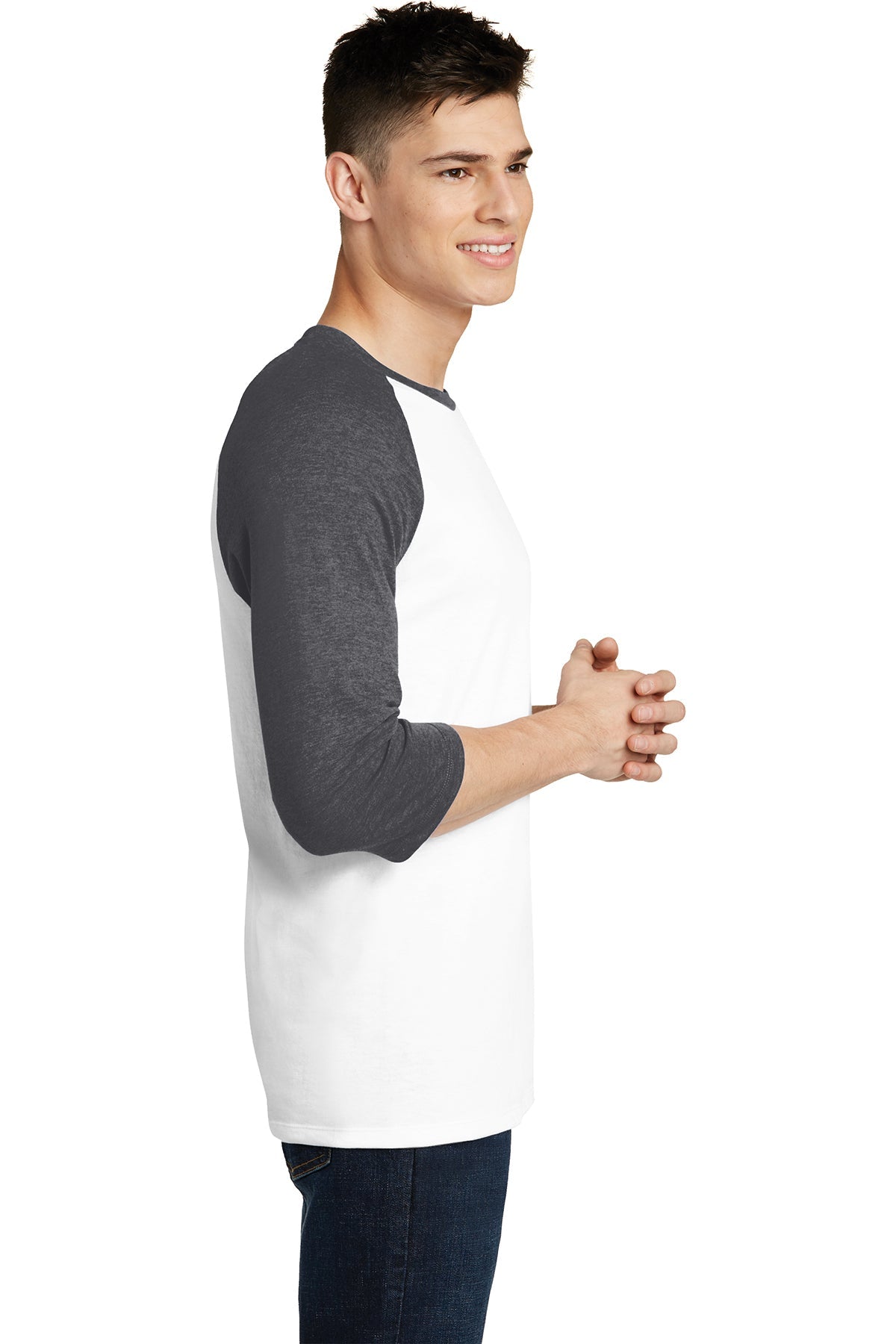 District Young Mens Very Important Tee 3/4-Sleeve Raglan