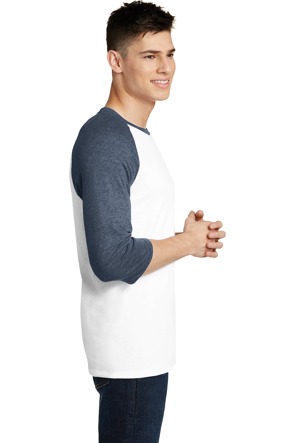 District Young Mens Very Important Tee 3/4-Sleeve Raglan