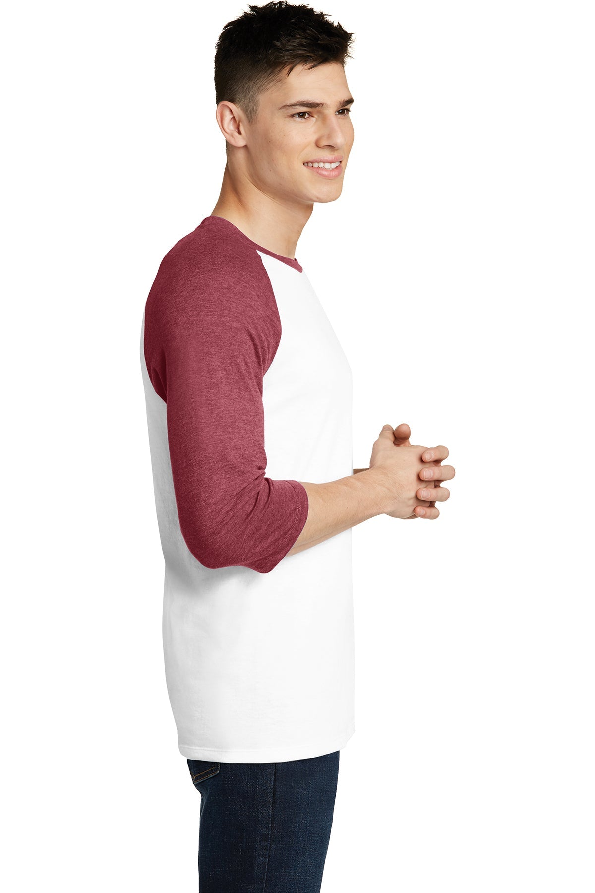 District Young Mens Very Important Tee 3/4-Sleeve Raglan