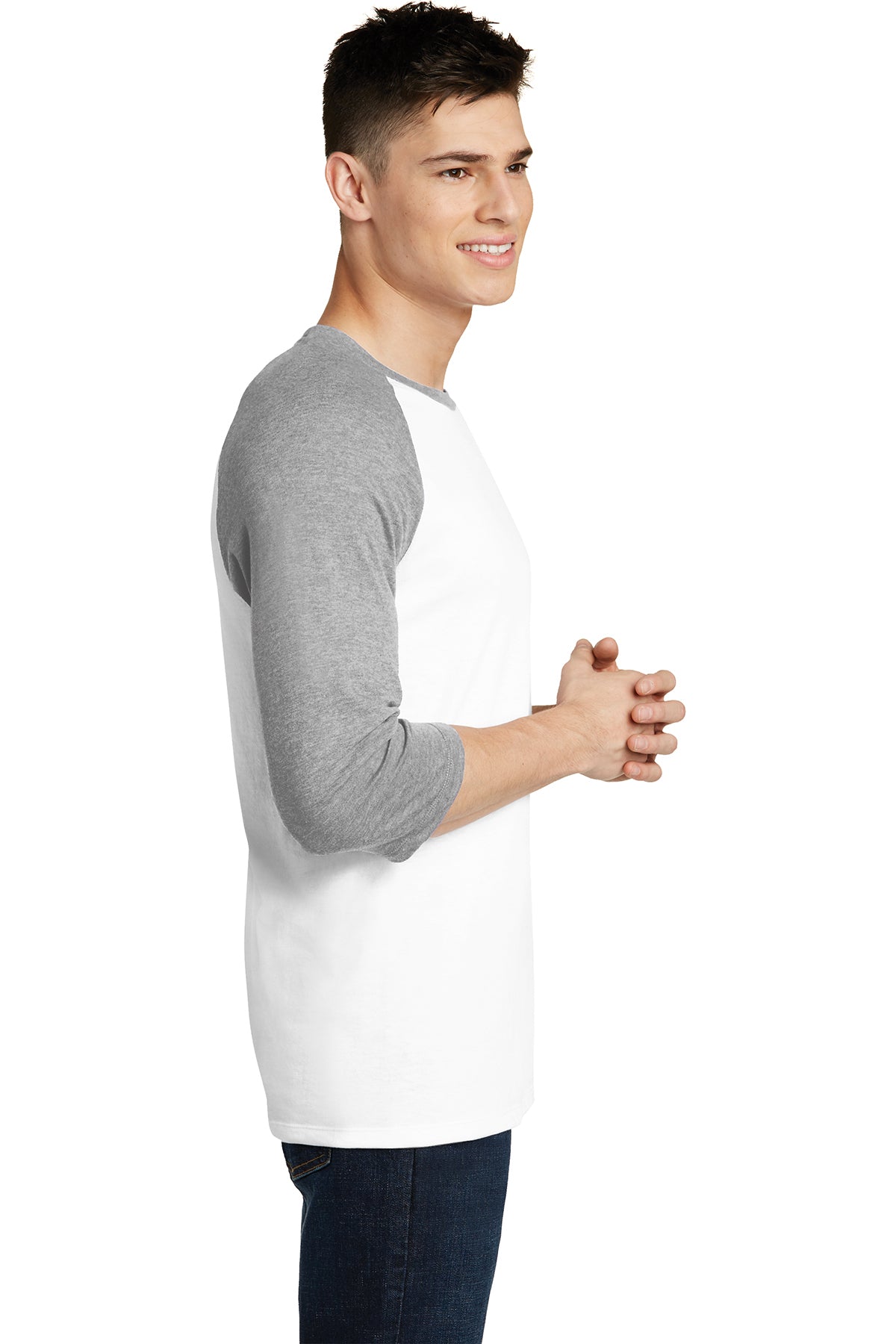 District Young Mens Very Important Tee 3/4-Sleeve Raglan