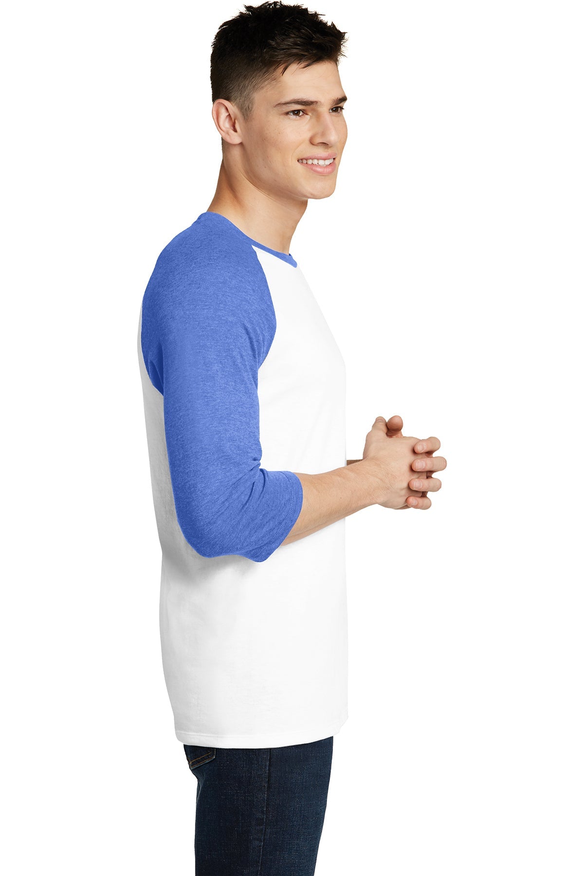 District Young Mens Very Important Tee 3/4-Sleeve Raglan