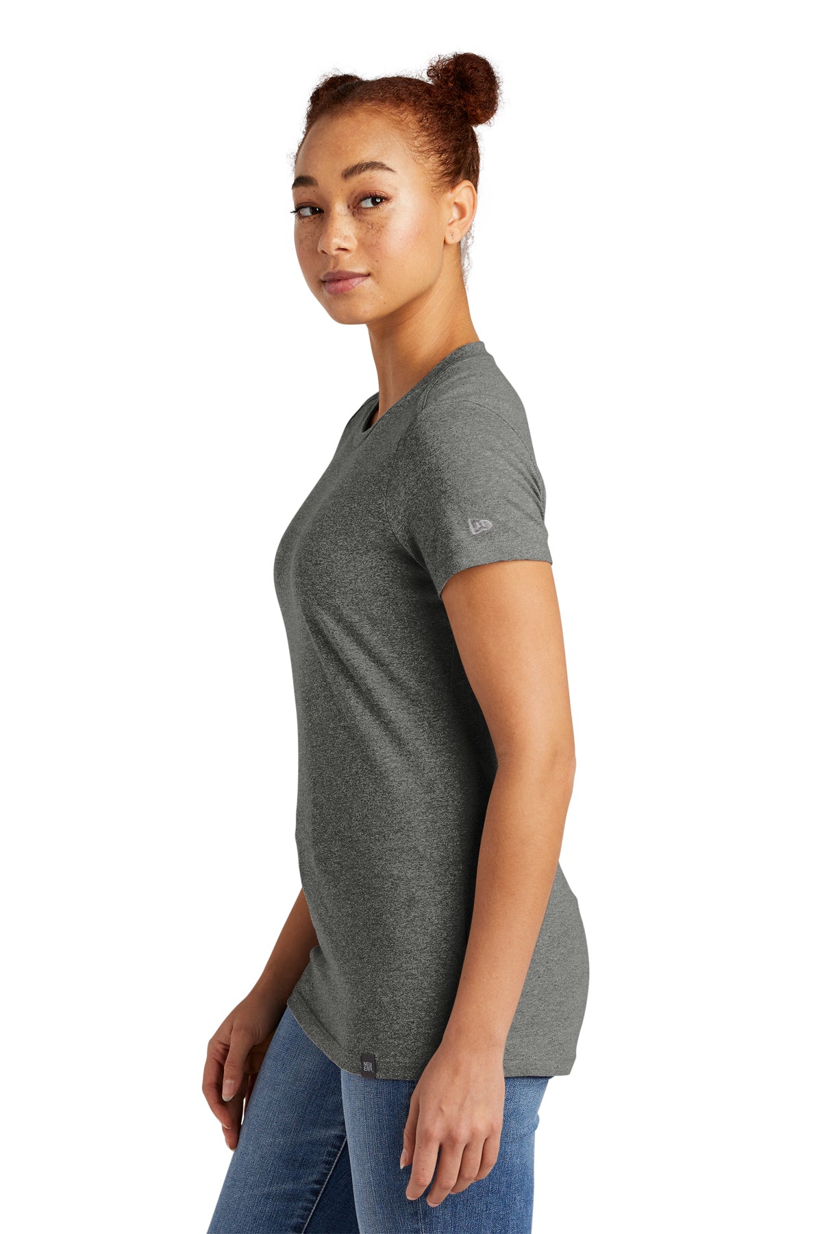 new era ladies heritage blend crew tee black twist