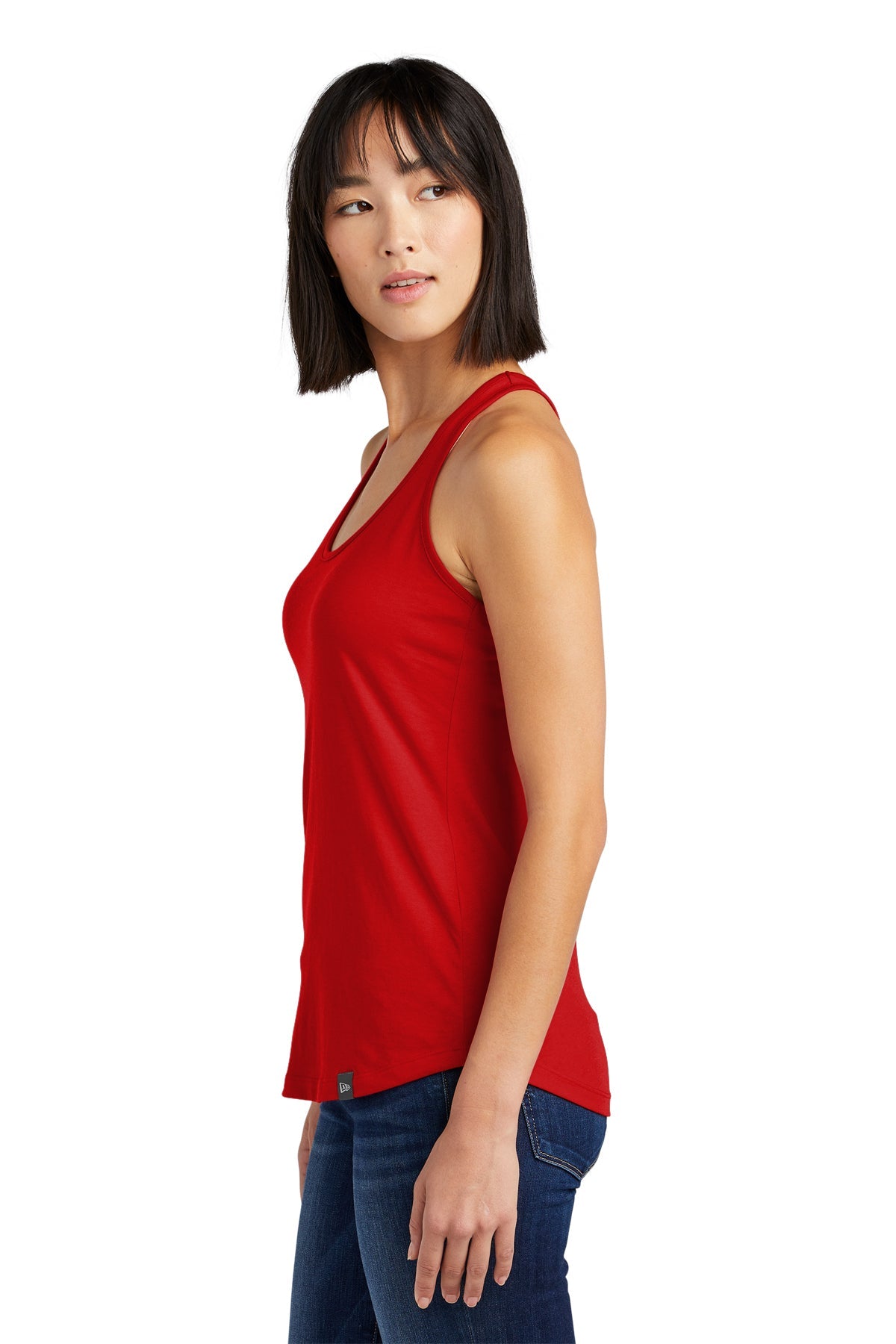 New Era Ladies Heritage Racerback Printed Tanks, Scarlet