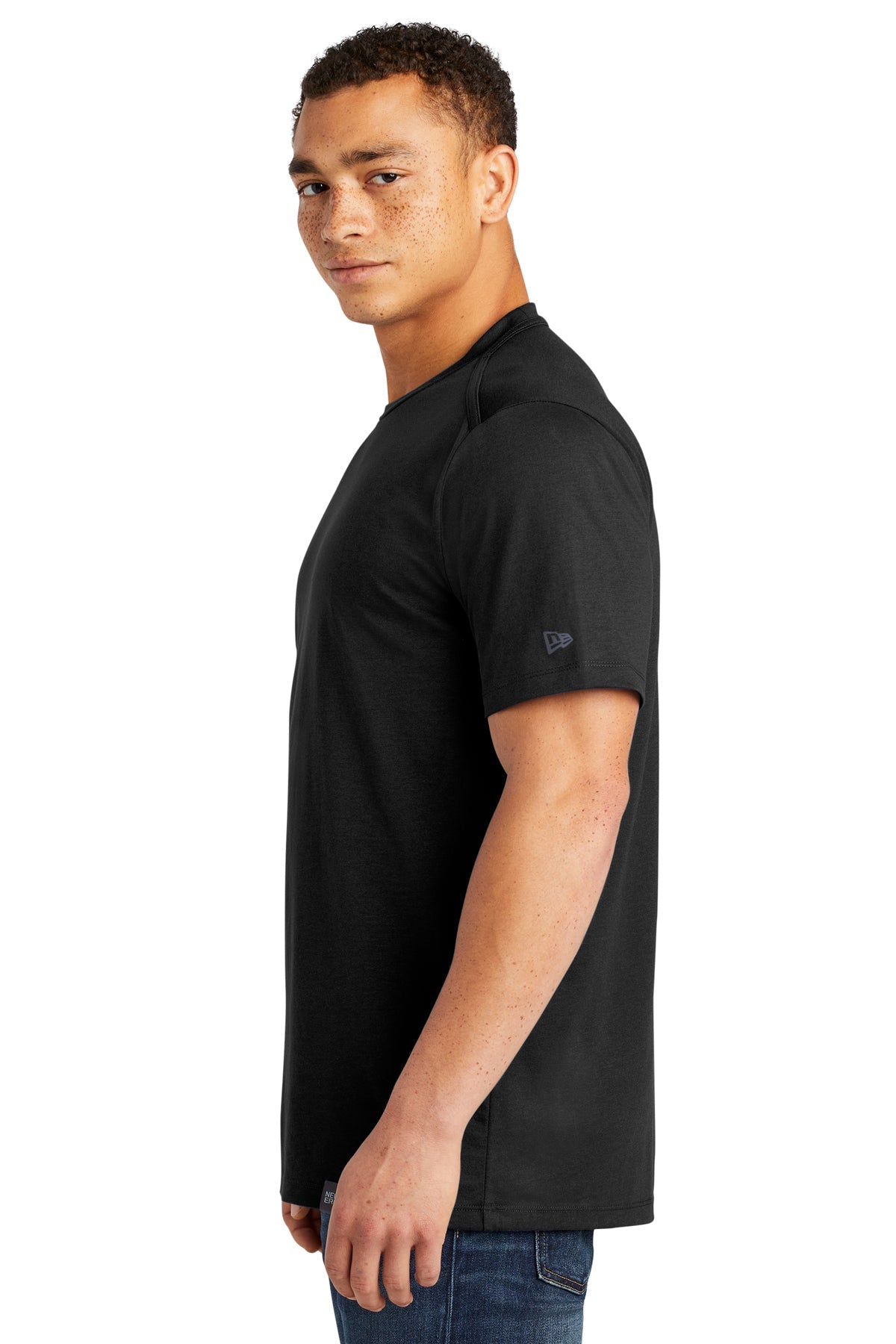 New Era Heritage Blend Custom Printed Tee's, Black