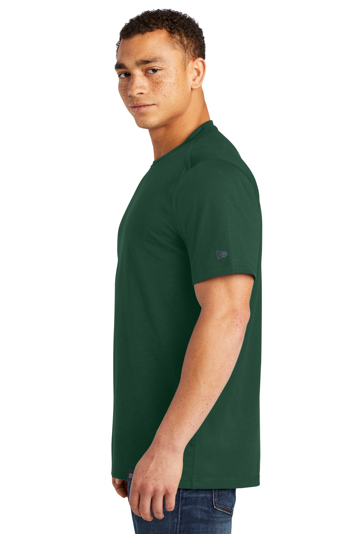 New Era Heritage Blend Custom Printed Tee's, Dark Green