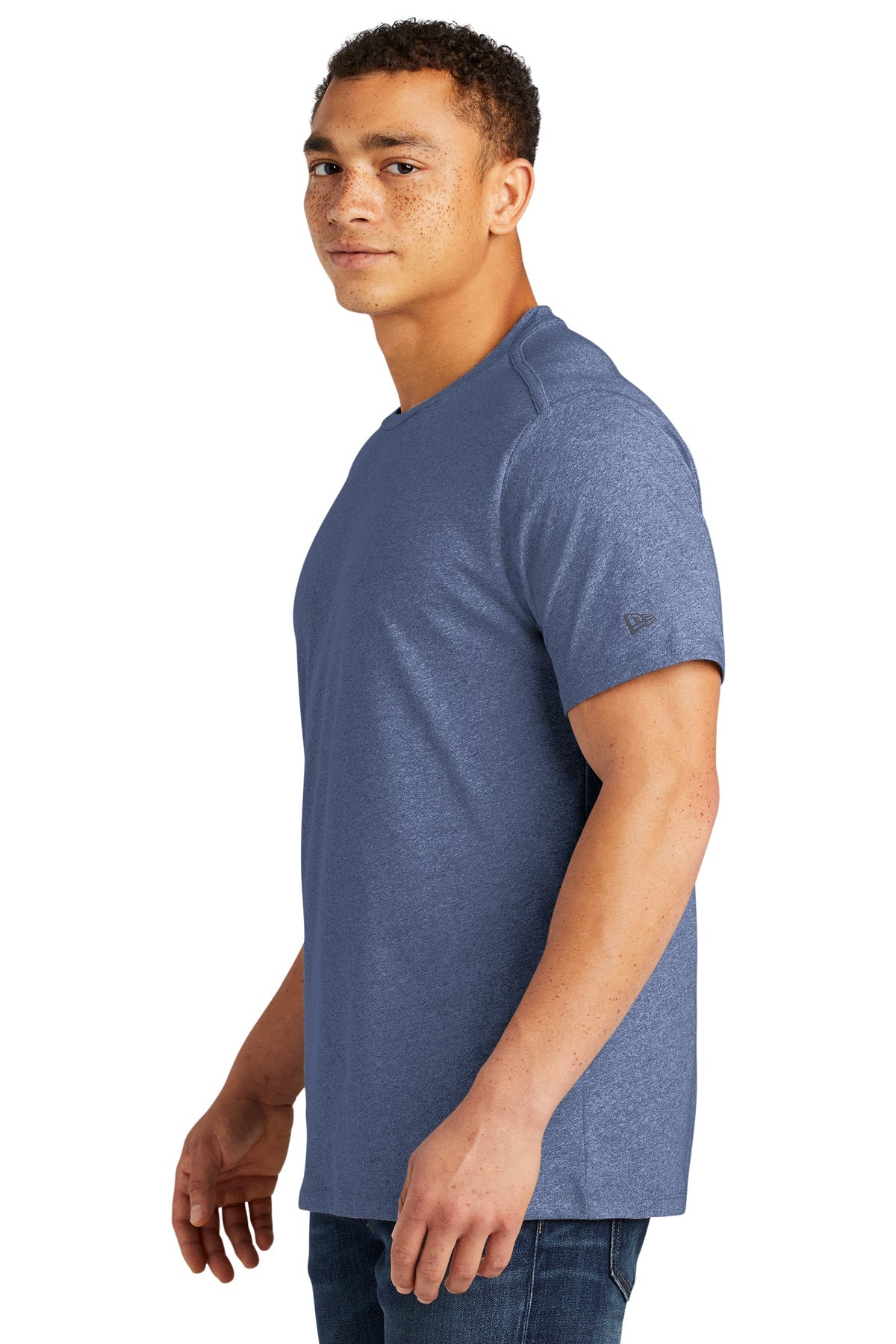 New Era Heritage Blend Custom Printed Tee's, Dark Royal Twist