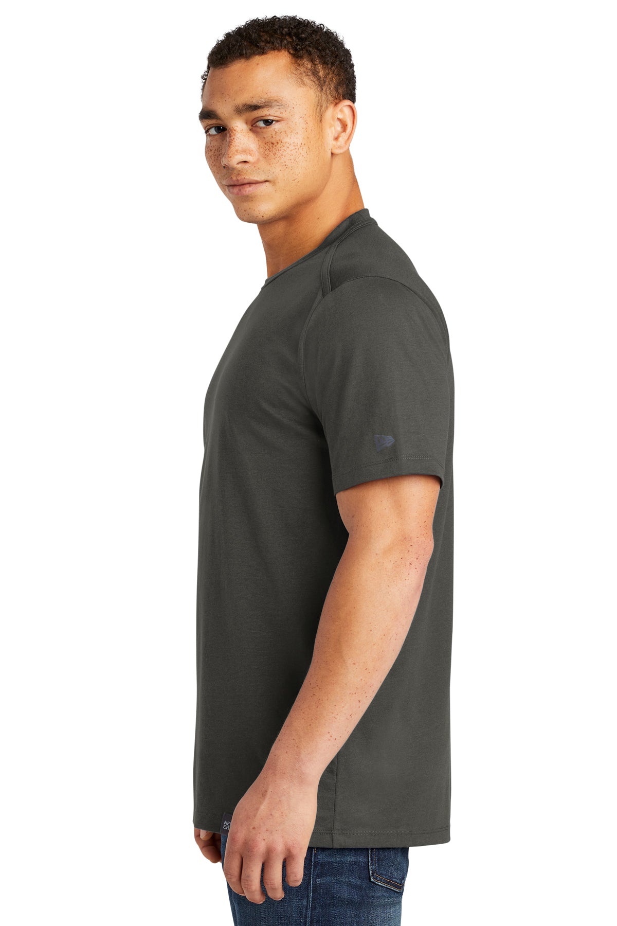 New Era Heritage Blend Custom Printed Tee's, Graphite