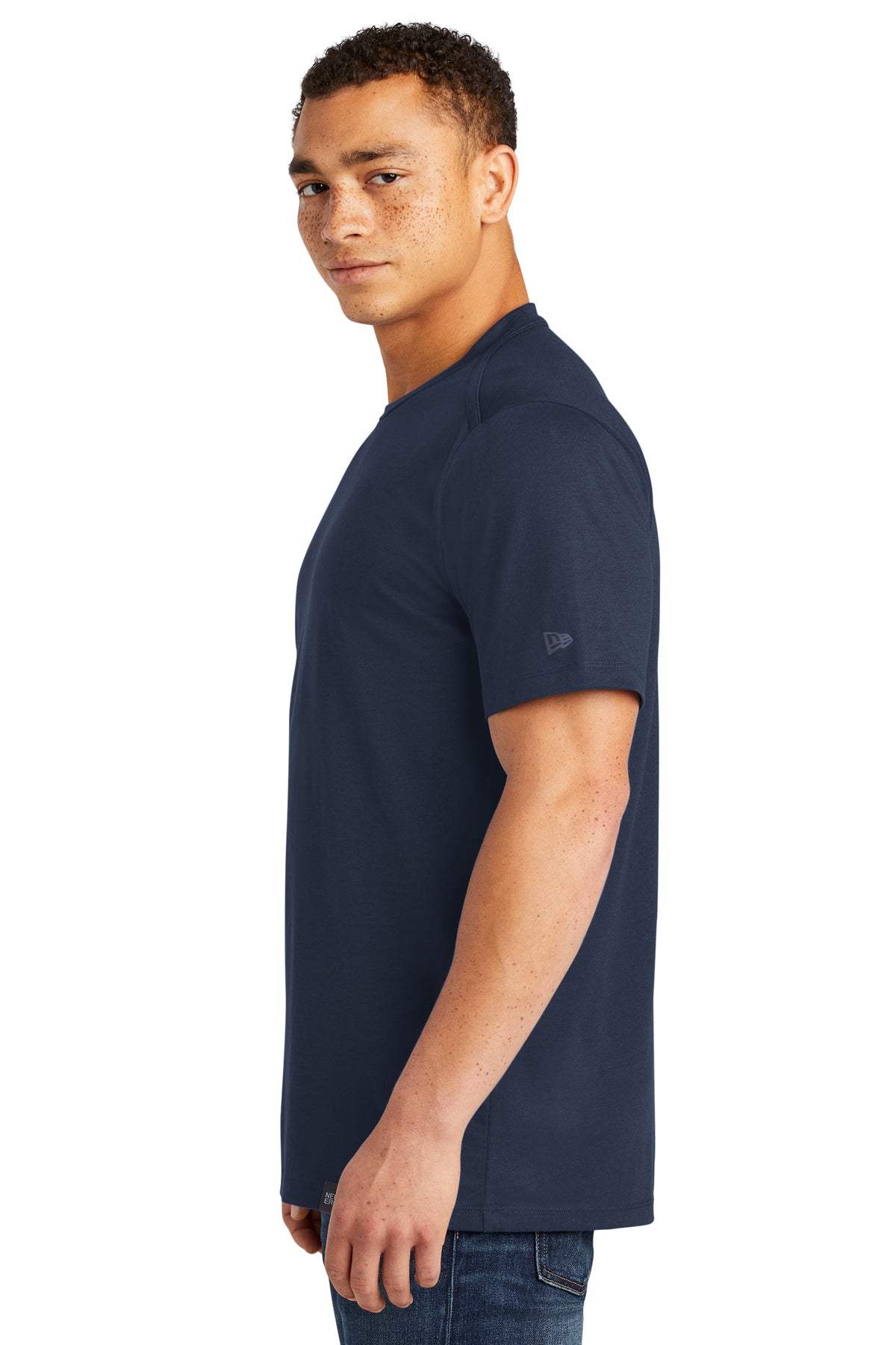 New Era Heritage Blend Custom Printed Tee's, True Navy