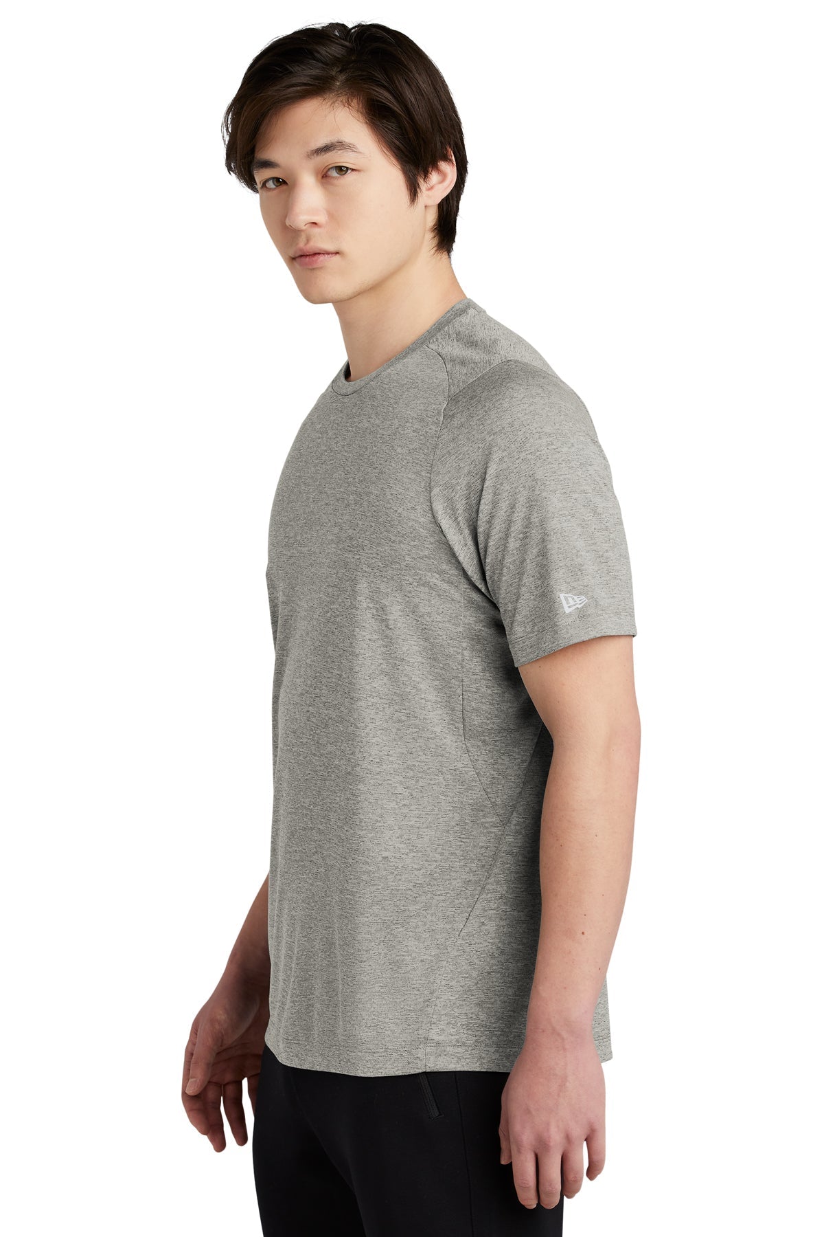 New Era Performance Custom Printed Tee's, Rainstorm Grey