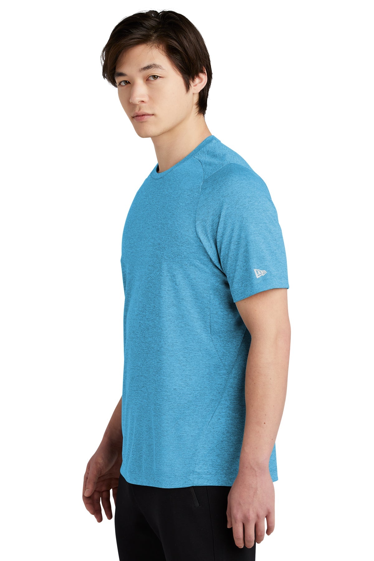 New Era Performance Custom Printed Tee's, Sky Blue