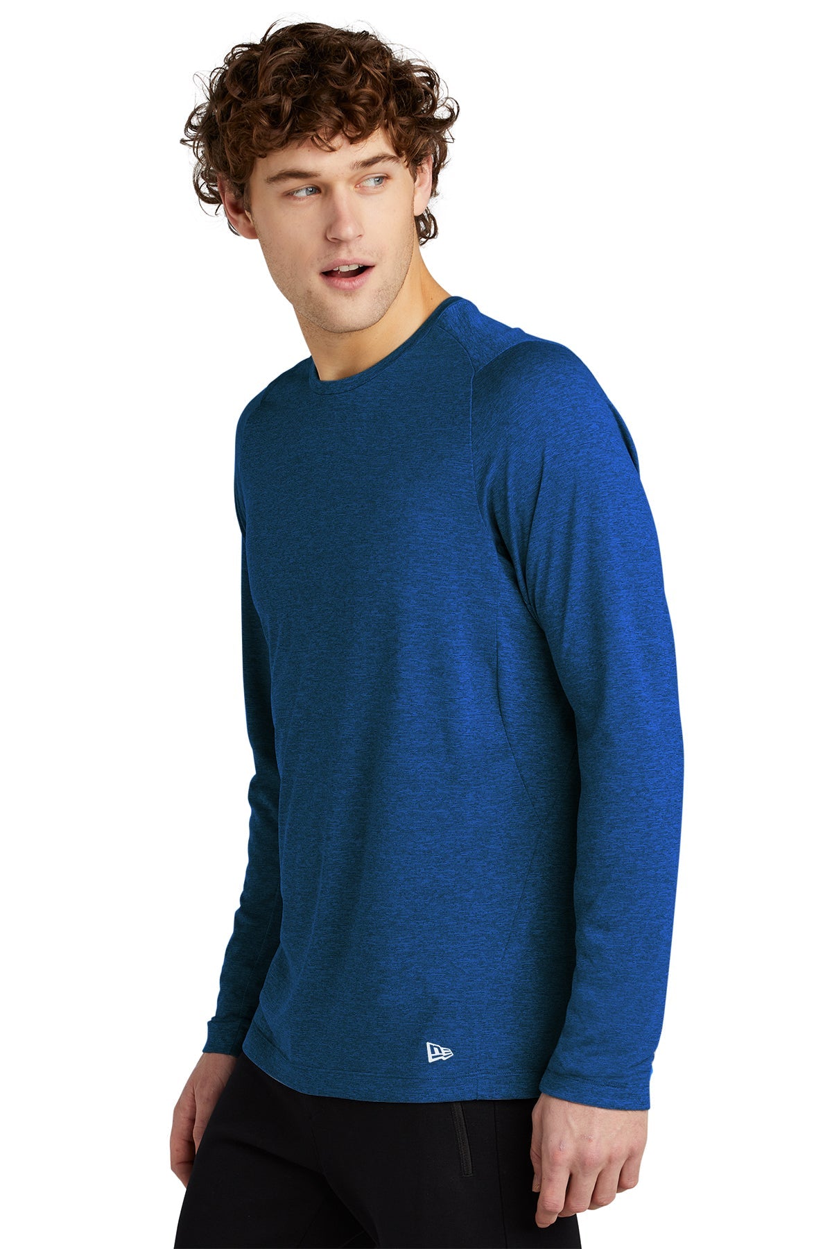 New Era Performance Long Sleeve Printed Tee's, Royal