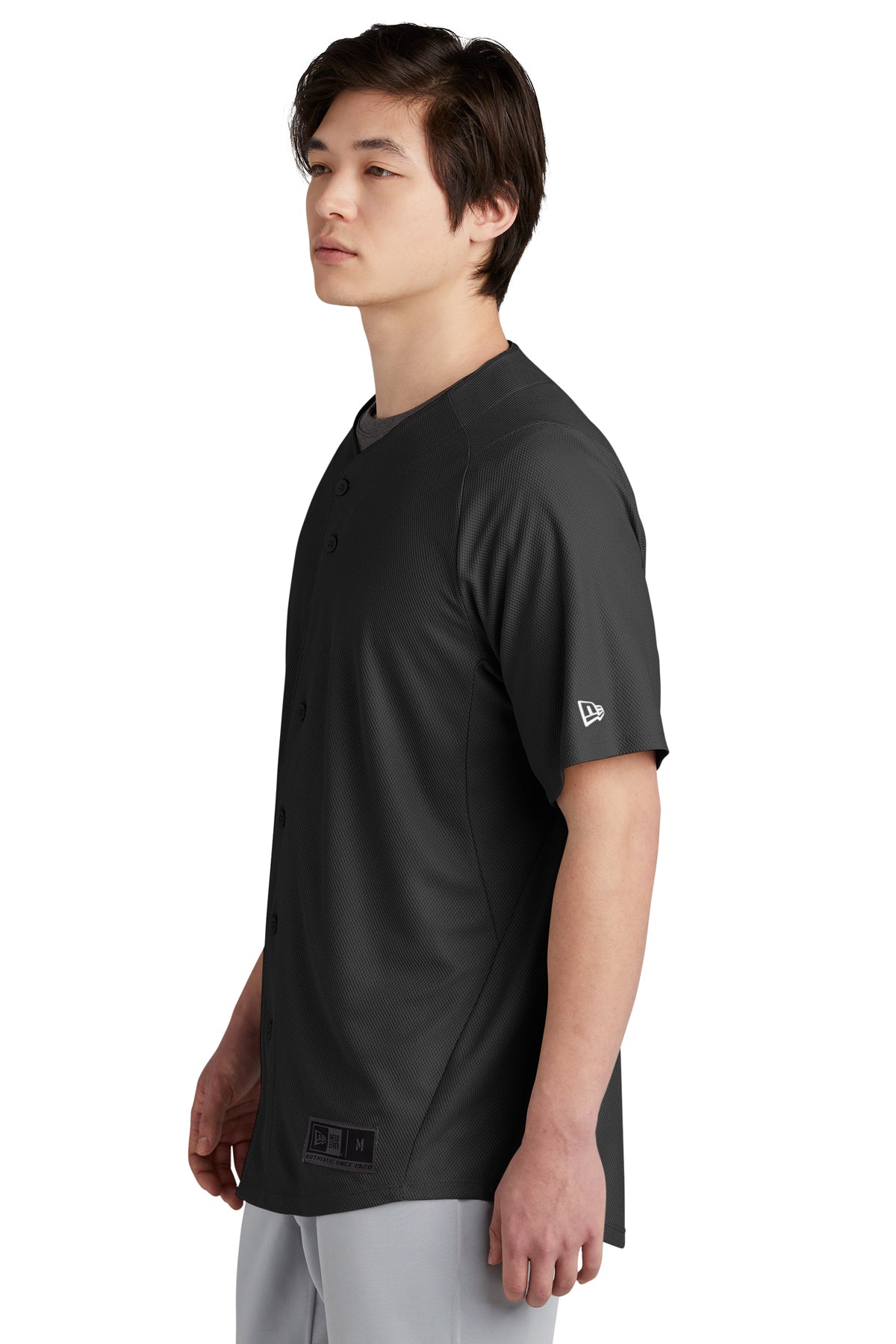 New Era Diamond Era Full-Button Customized Jerseys, Black
