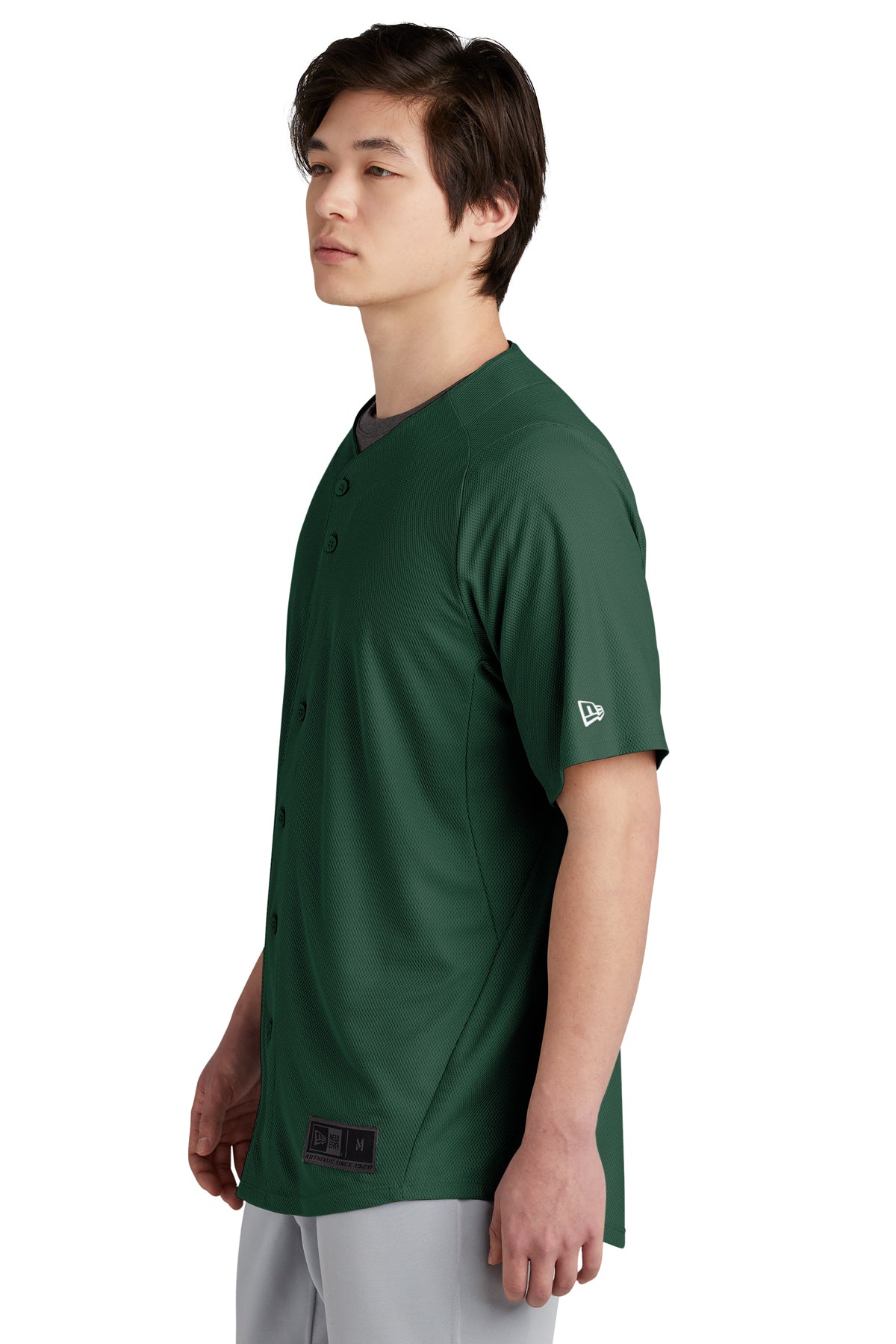 New Era Diamond Era Full-Button Customized Jerseys, Dark Green