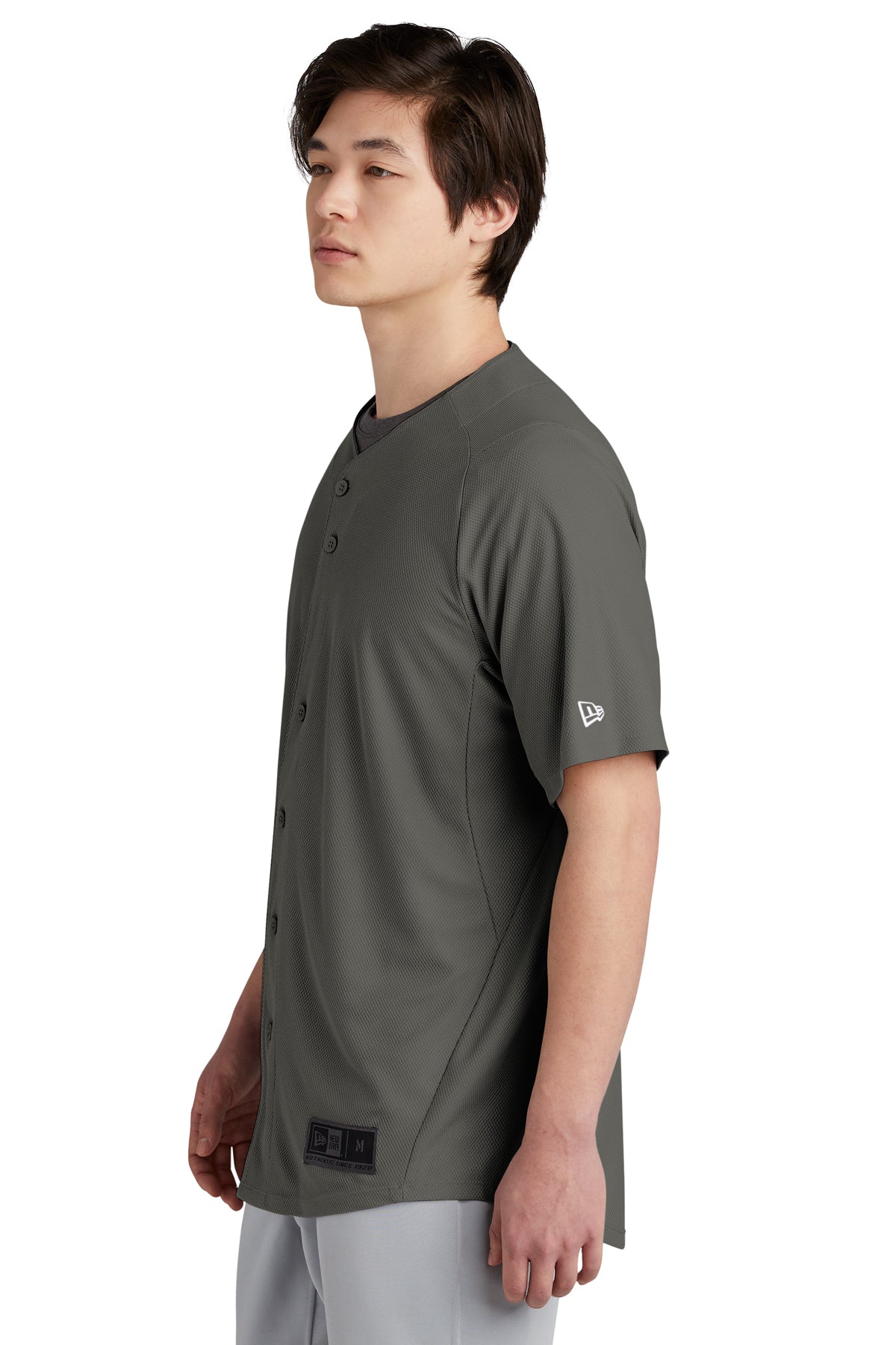 New Era Diamond Era Full-Button Customized Jerseys, Graphite