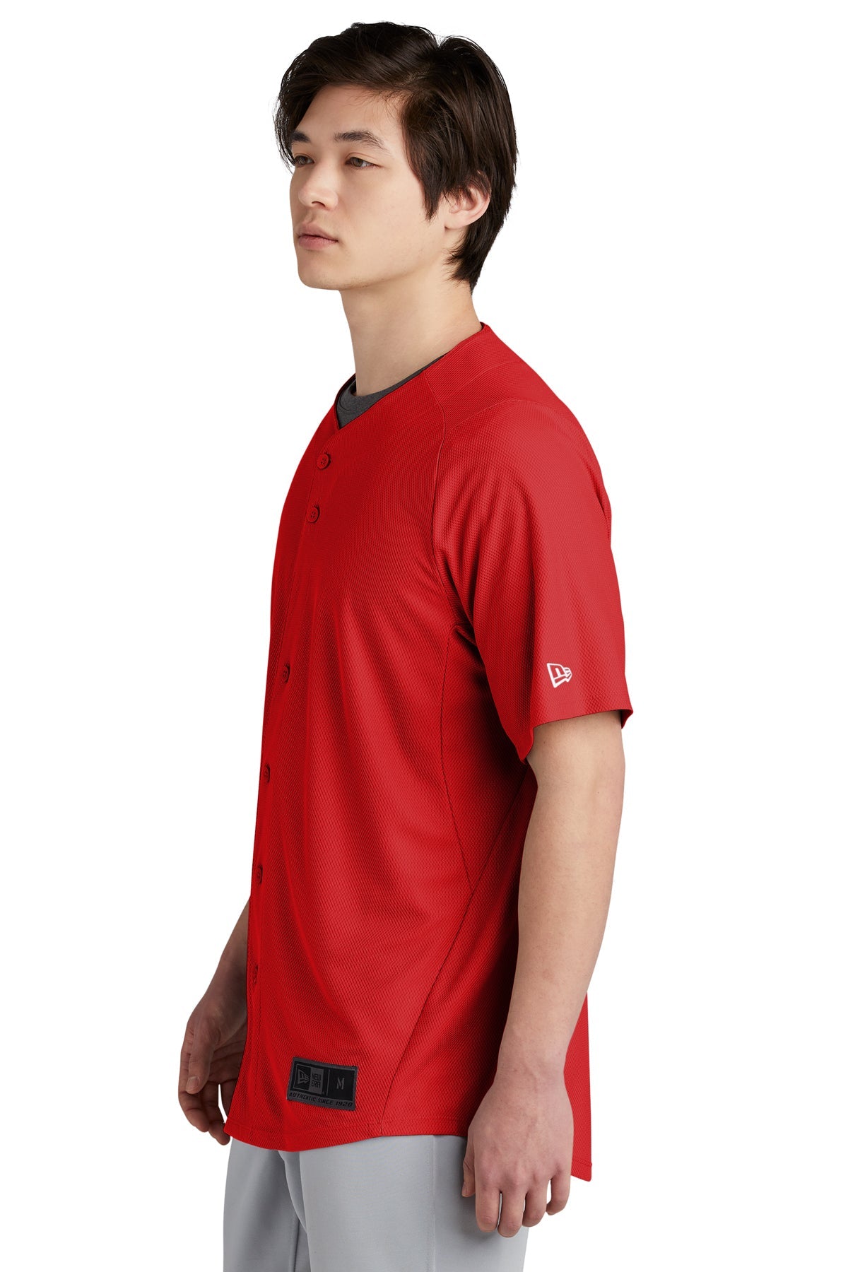 New Era Diamond Era Full-Button Customized Jerseys, Scarlet