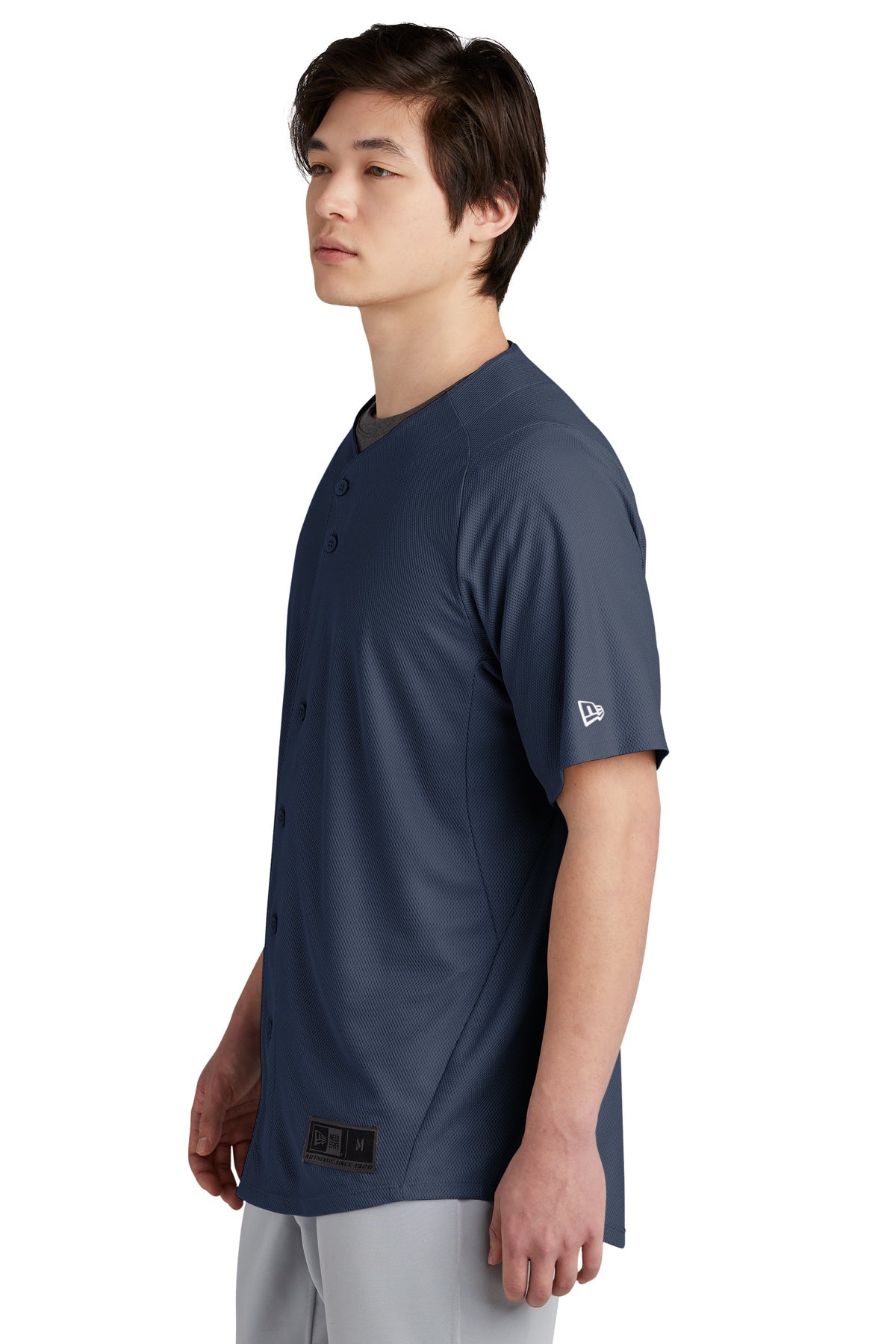 New Era Diamond Era Full-Button Customized Jerseys, True Navy