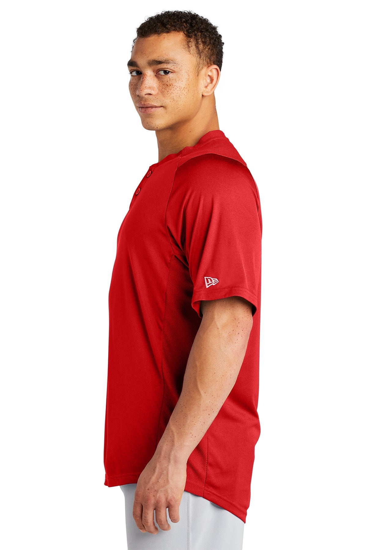 New Era Diamond Era 2-Button Customized Jerseys, Scarlet