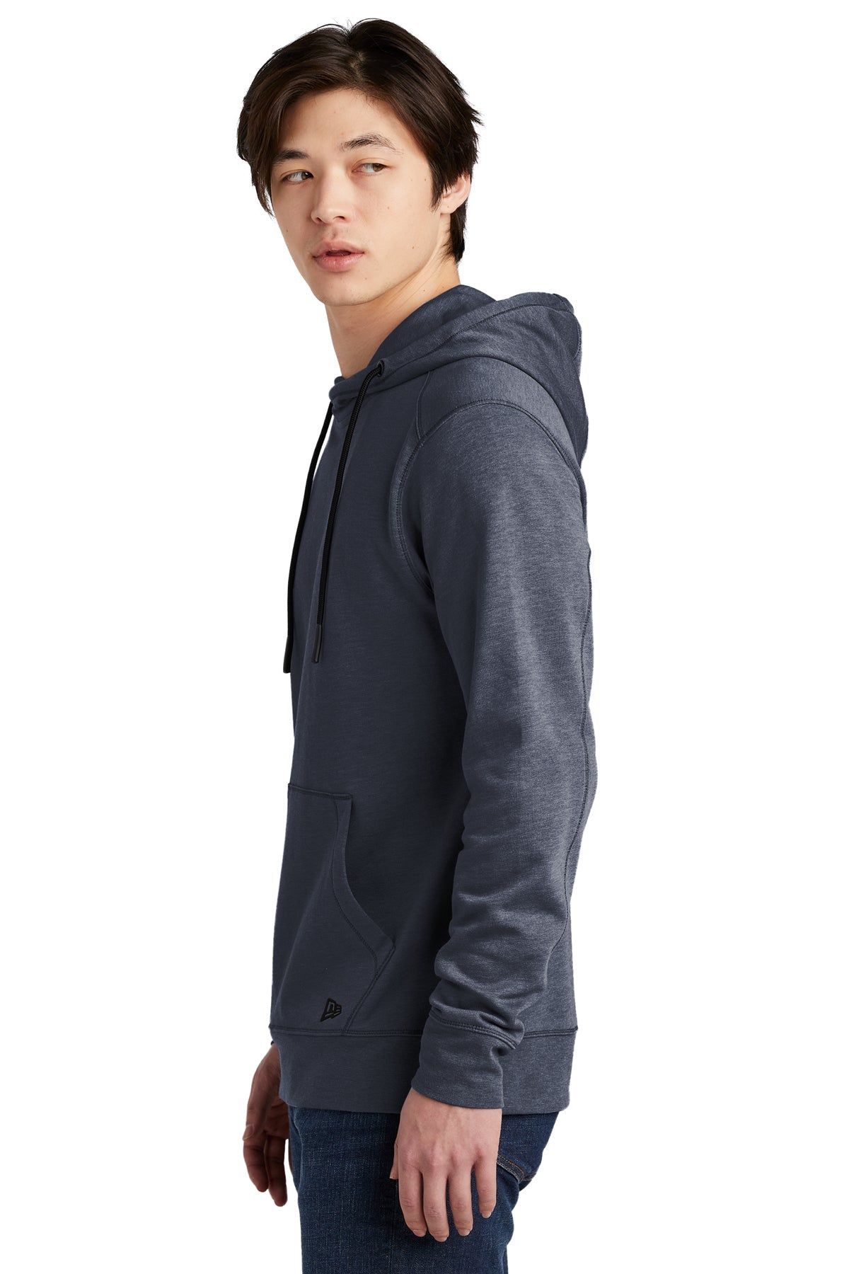 New Era Tri Blend Fleece Custom Hoodies, True Navy Heather