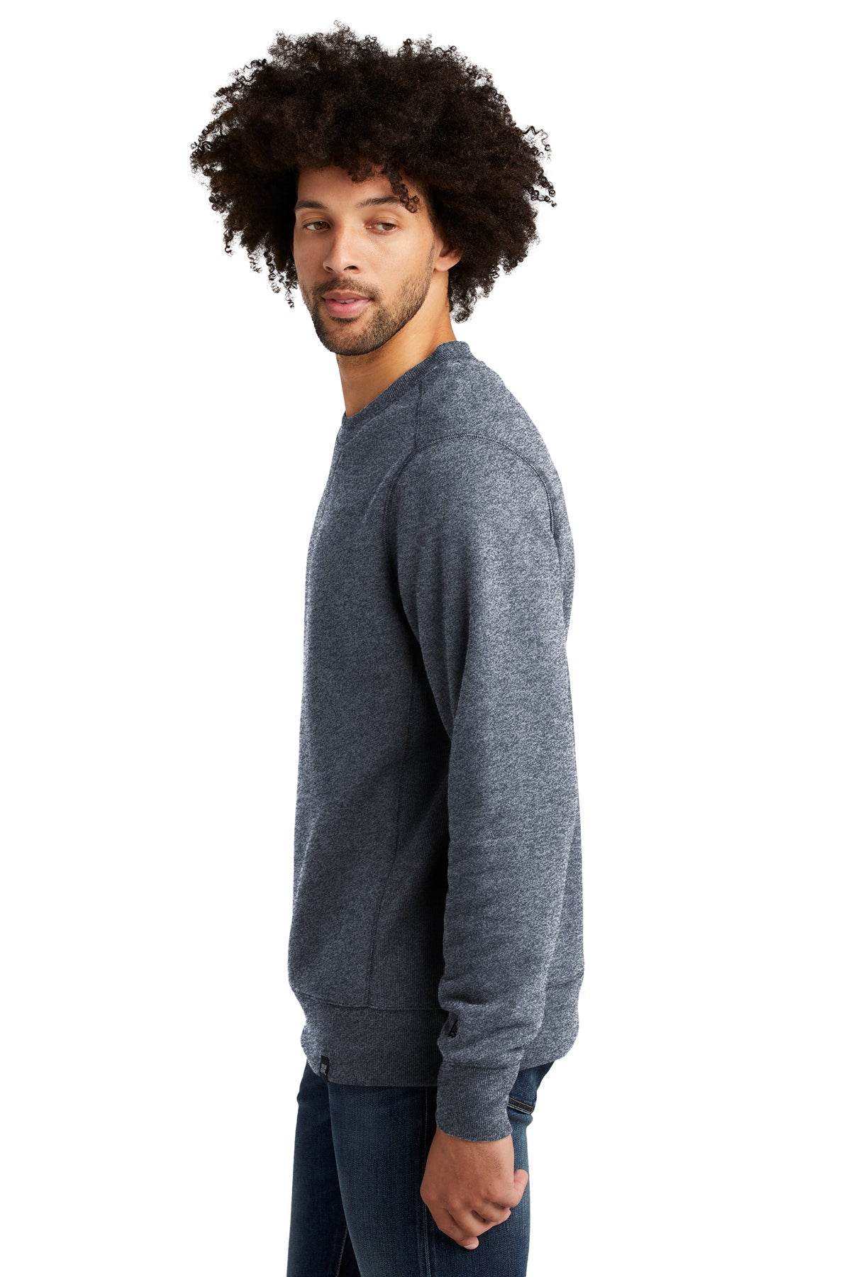 New Era French Terry Customized Sweatshirts, True Navy Twist
