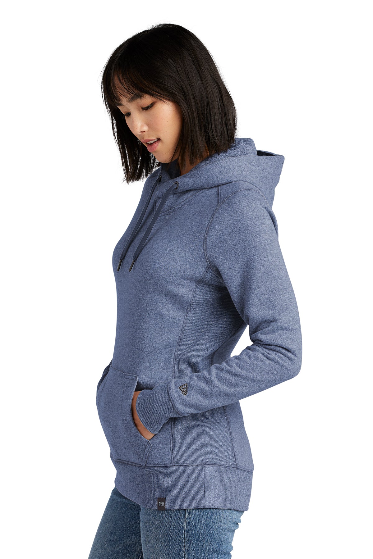 New Era Ladies French Terry Custom Hoodies, Dark Royal Twist