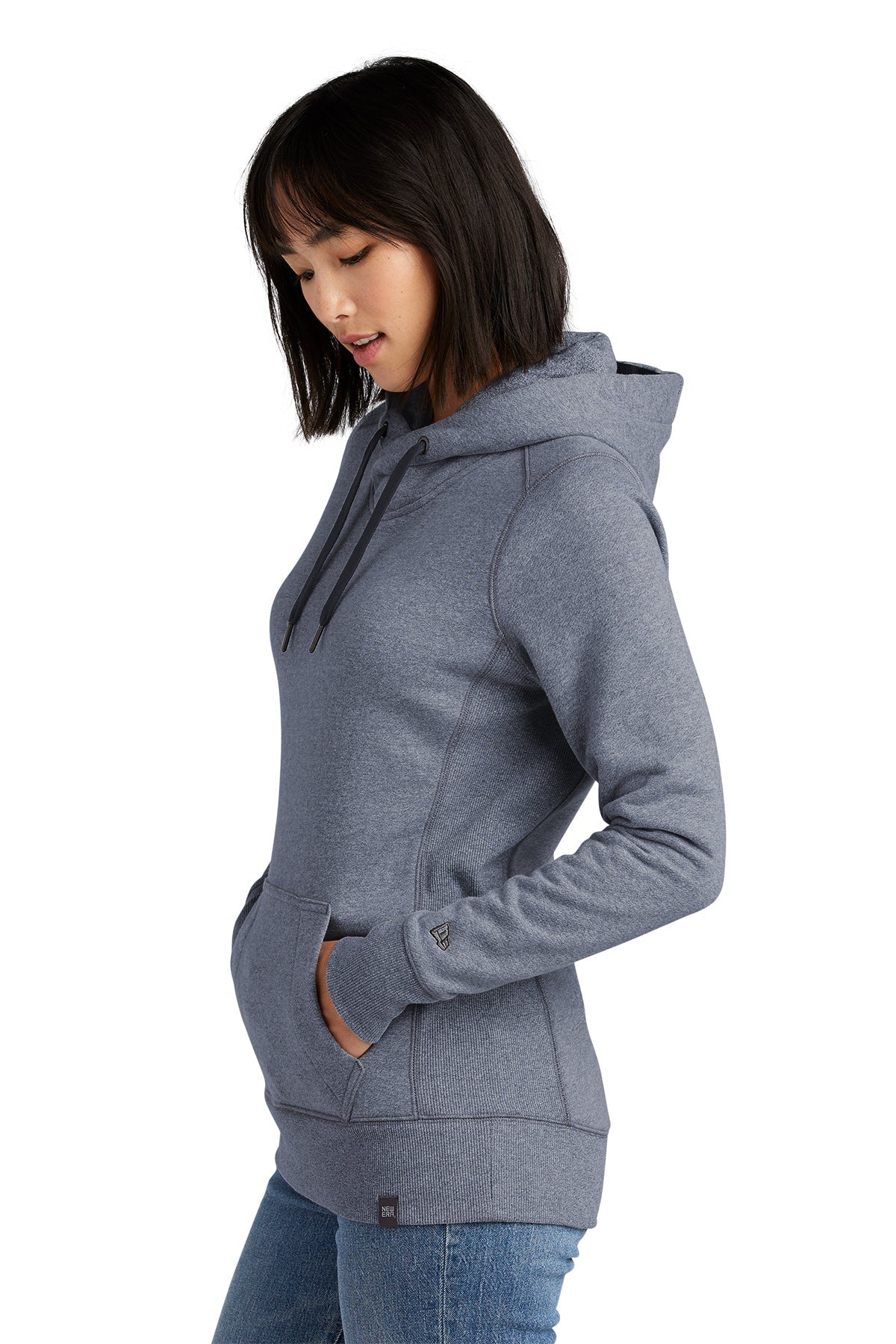 New Era Ladies French Terry Custom Hoodies, True Navy Twist