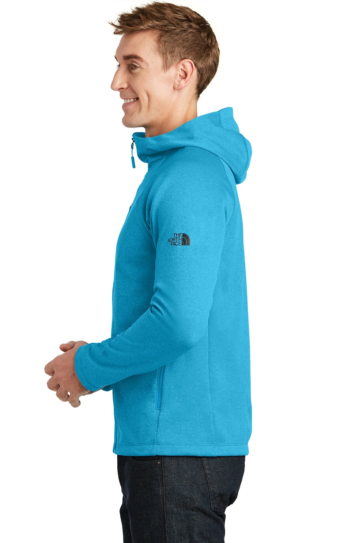 the north face_nf0a3lhh _hyper blue heather_company_logo_jackets