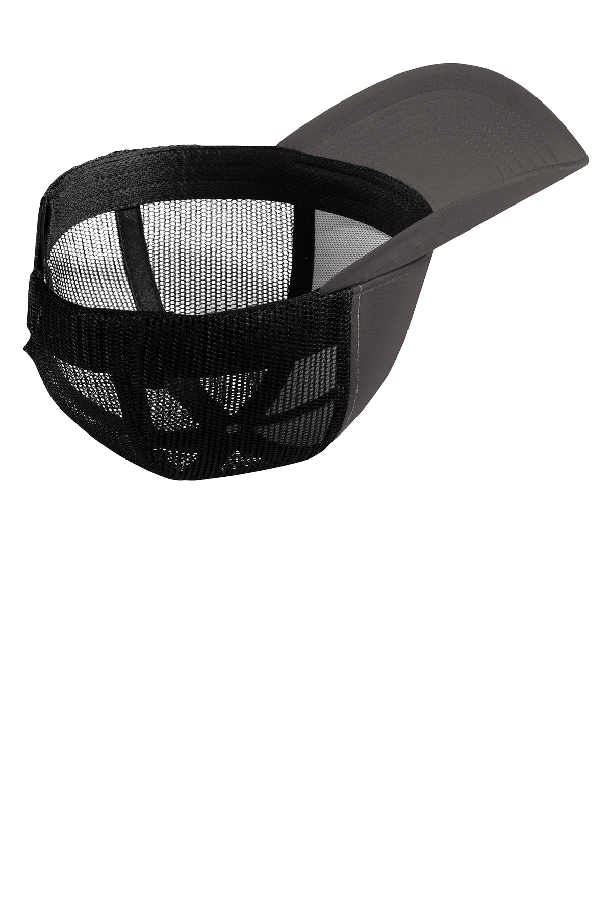 Sport-Tek PosiCharge Competitor Customized Mesh Back Caps, Iron Grey/ Black