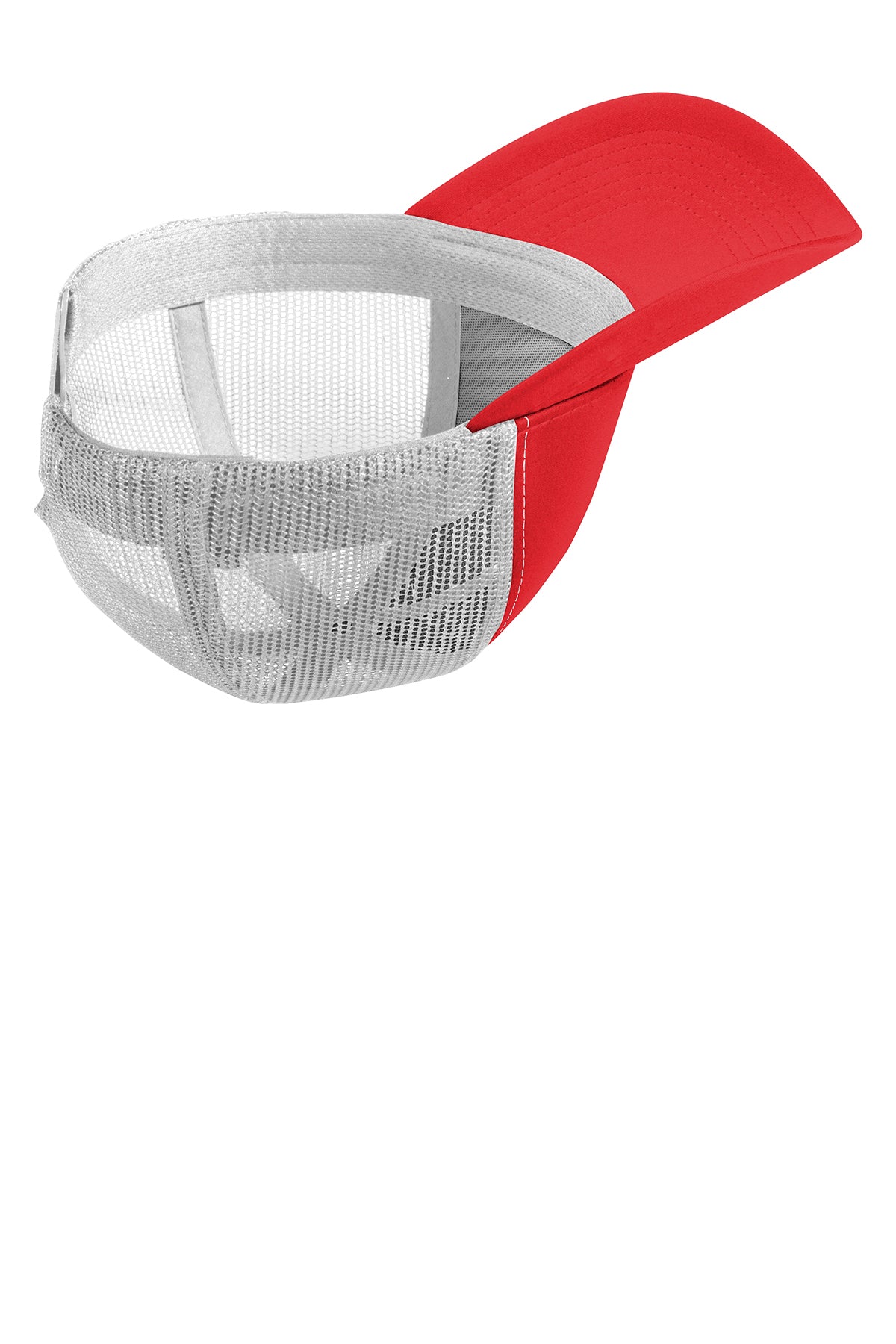 Sport-Tek PosiCharge Competitor Custom Mesh Back Caps, True Red/ White