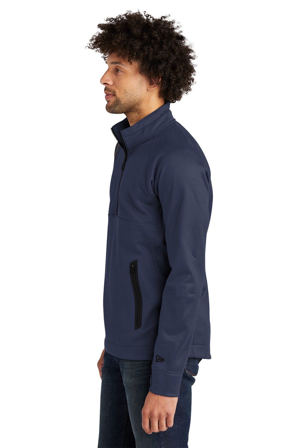 New Era Venue Fleece Custom Quarter Zips, True Navy
