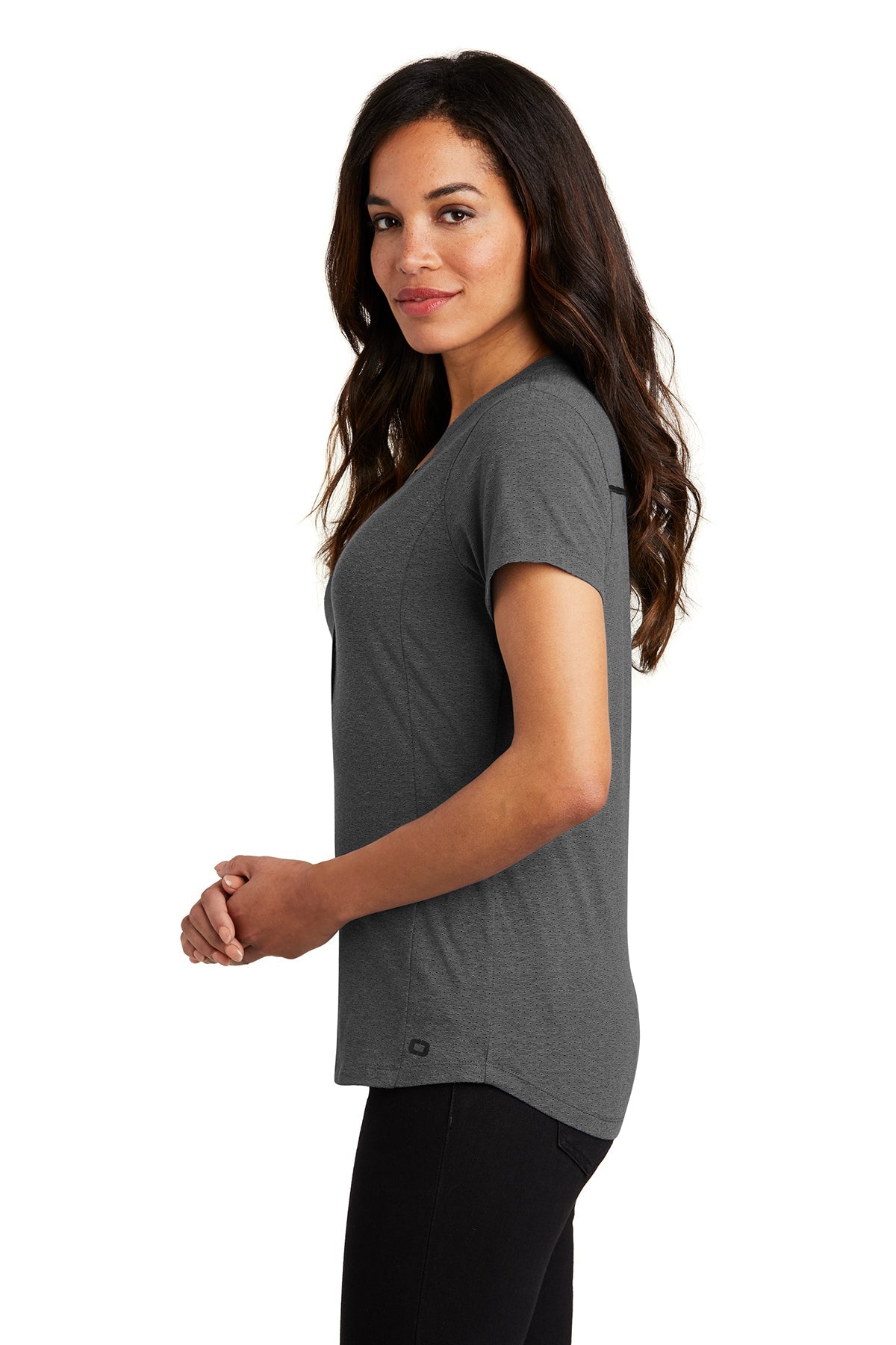 ogio_log136 _blacktop heather_company_logo_polos