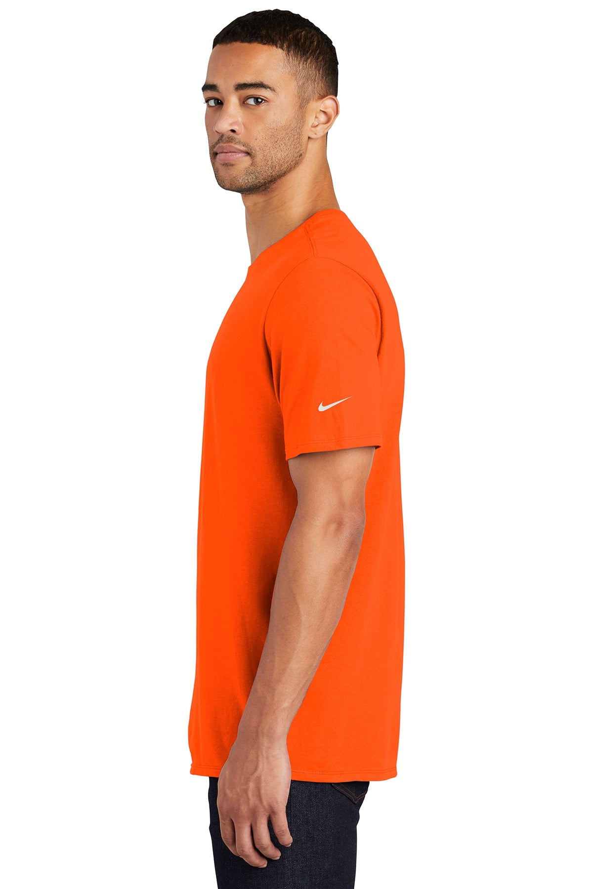 nike core cotton tee nkbq5233 brilliant orange