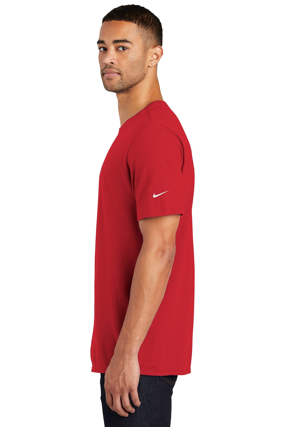 nike core cotton tee nkbq5233 gym red